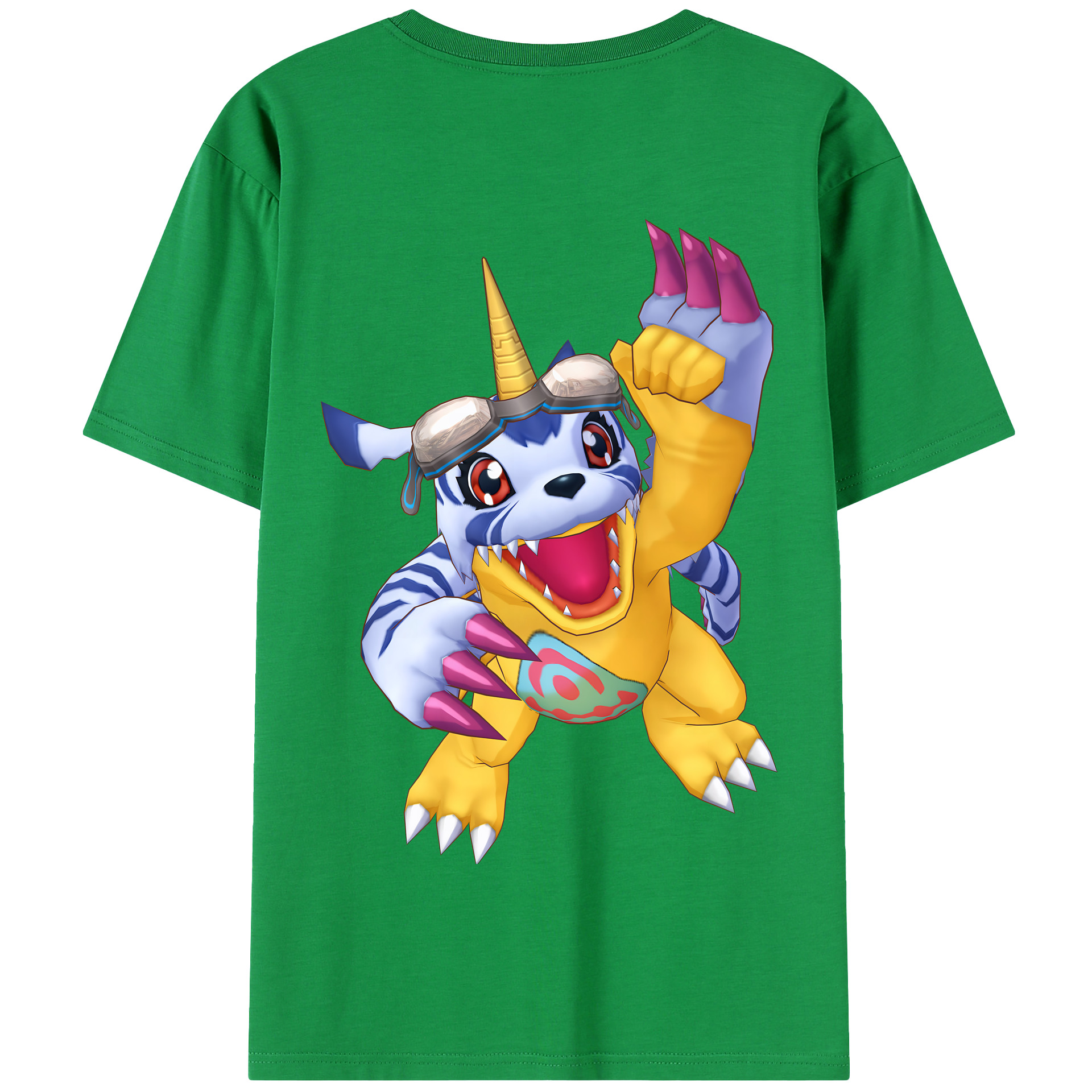 （画像用） Digimon デジタルモンスター/デジモン 綿100％半袖Tシャツ（背面プリント）
