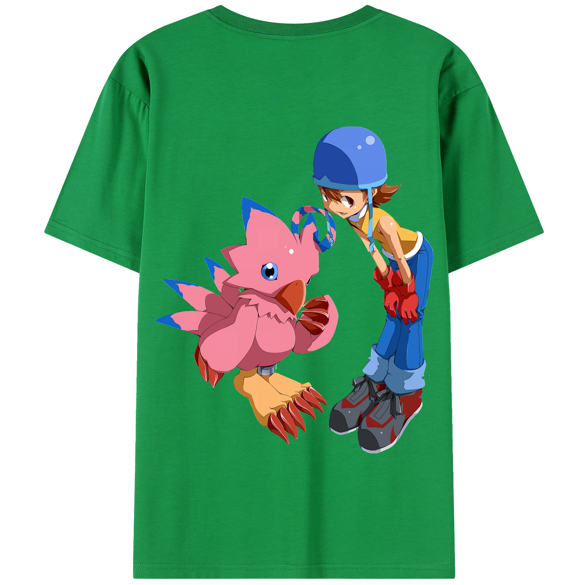 （画像用） Digimon デジタルモンスター/デジモン 綿100％半袖Tシャツ（背面プリント）