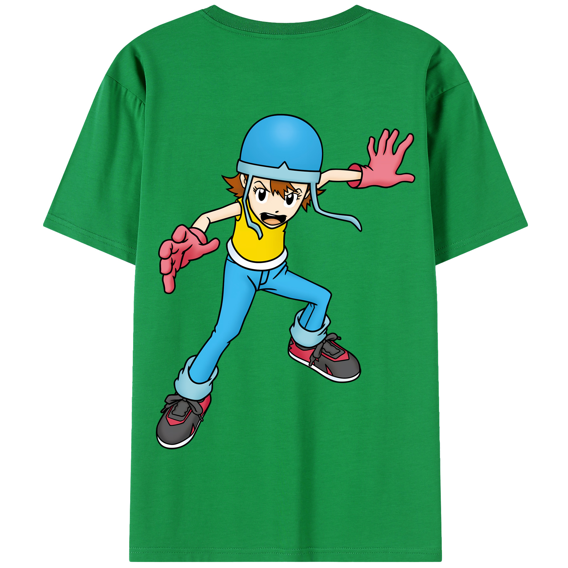 （画像用） Digimon デジタルモンスター/デジモン 綿100％半袖Tシャツ（背面プリント）