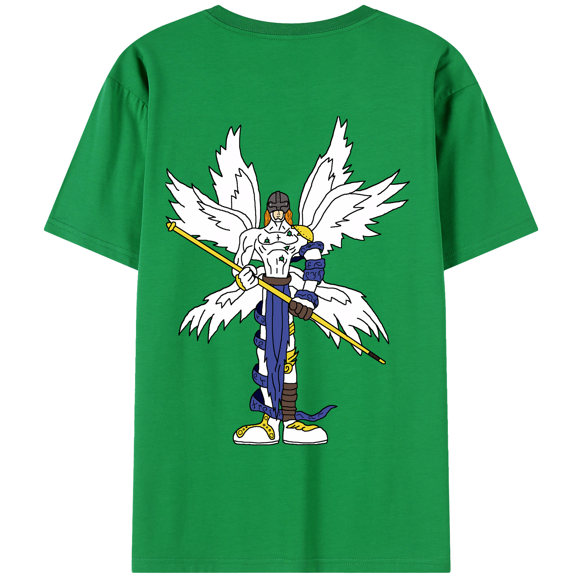 （画像用） Digimon デジタルモンスター/デジモン 綿100％半袖Tシャツ（背面プリント）