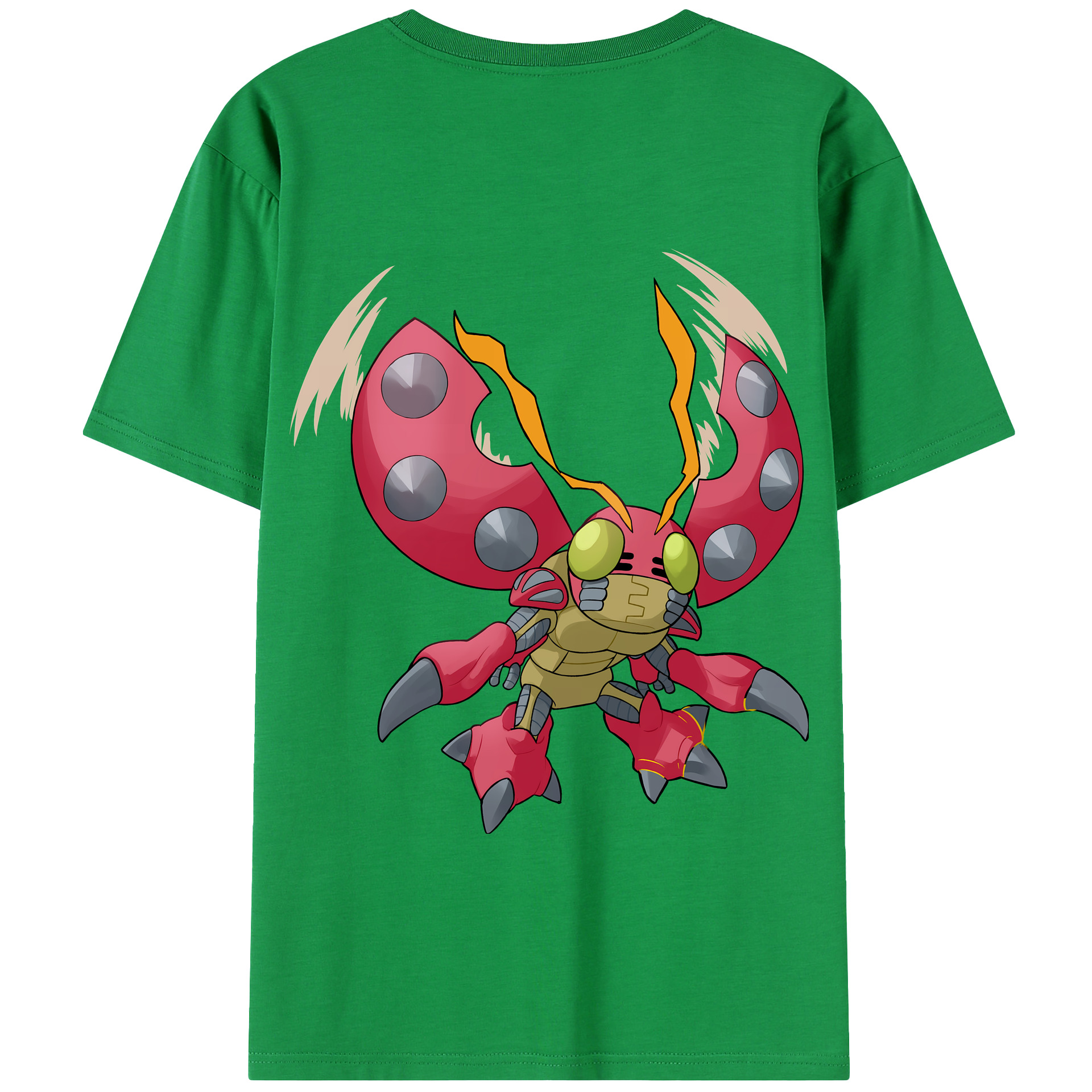 （画像用） Digimon デジタルモンスター/デジモン 綿100％半袖Tシャツ（背面プリント）