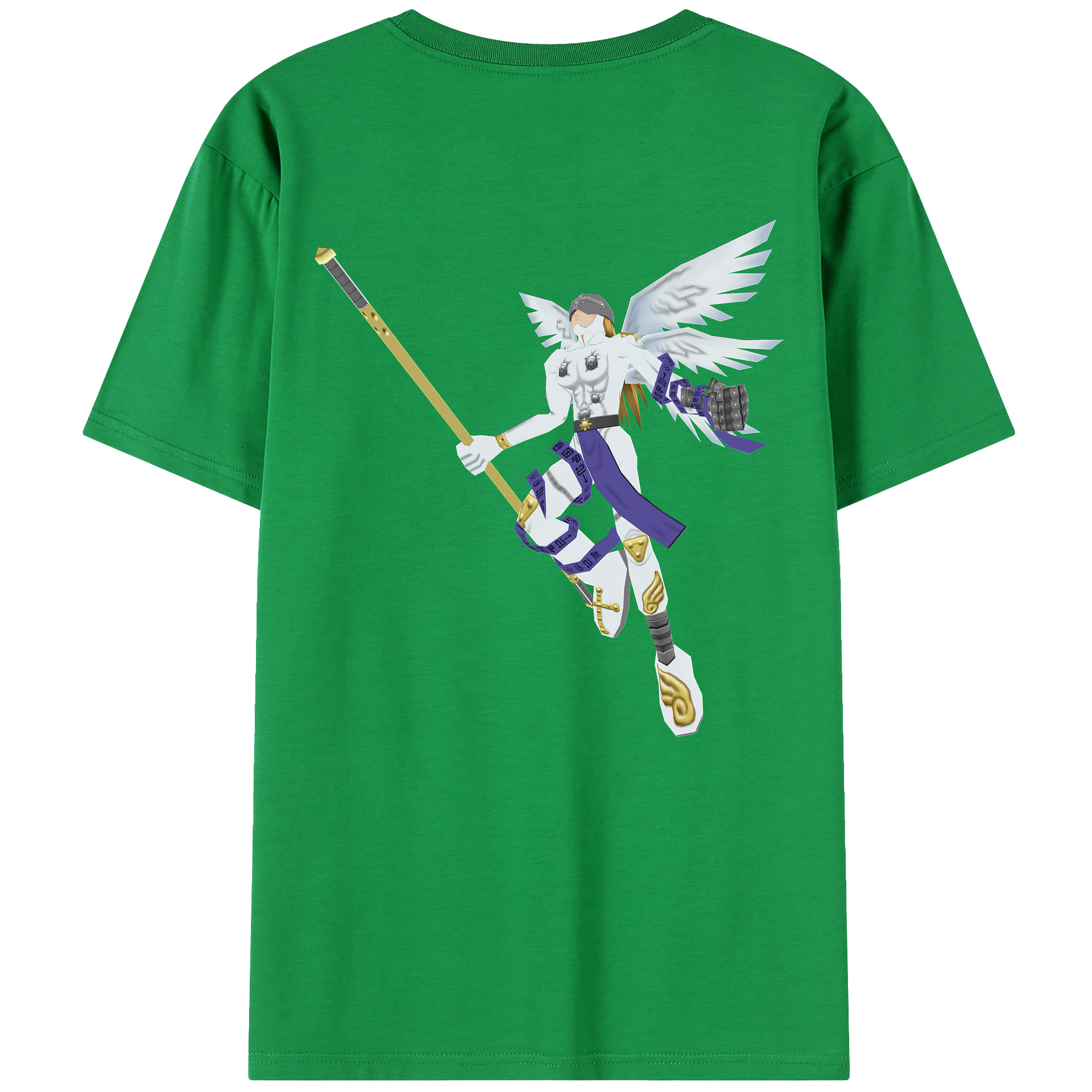 （画像用） Digimon デジタルモンスター/デジモン 綿100％半袖Tシャツ（背面プリント）