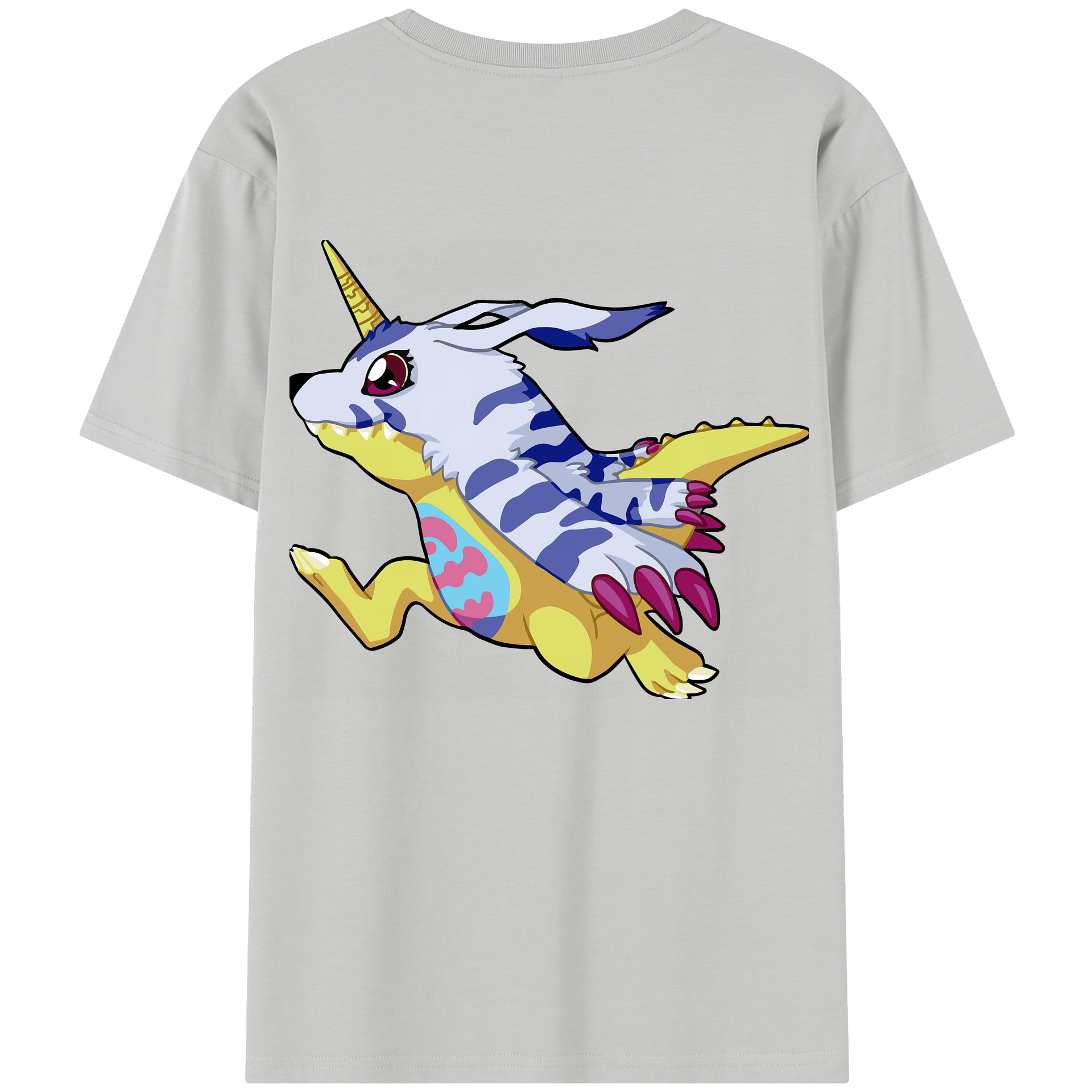 （画像用） Digimon デジタルモンスター/デジモン 綿100％半袖Tシャツ（背面プリント）