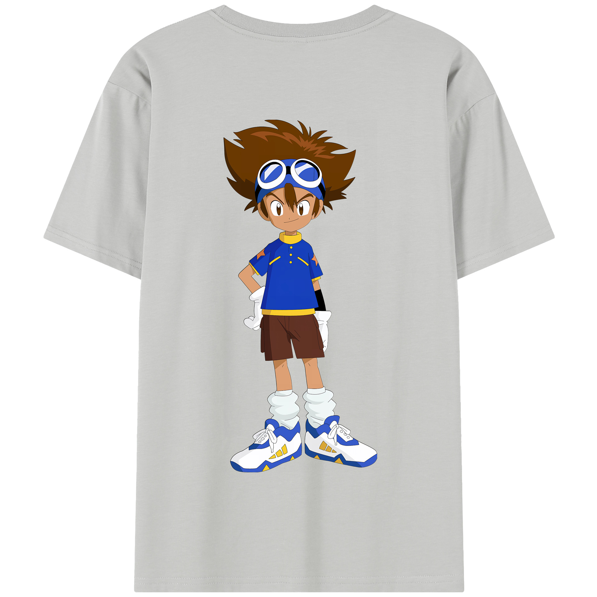 （画像用） Digimon デジタルモンスター/デジモン 綿100％半袖Tシャツ（背面プリント）