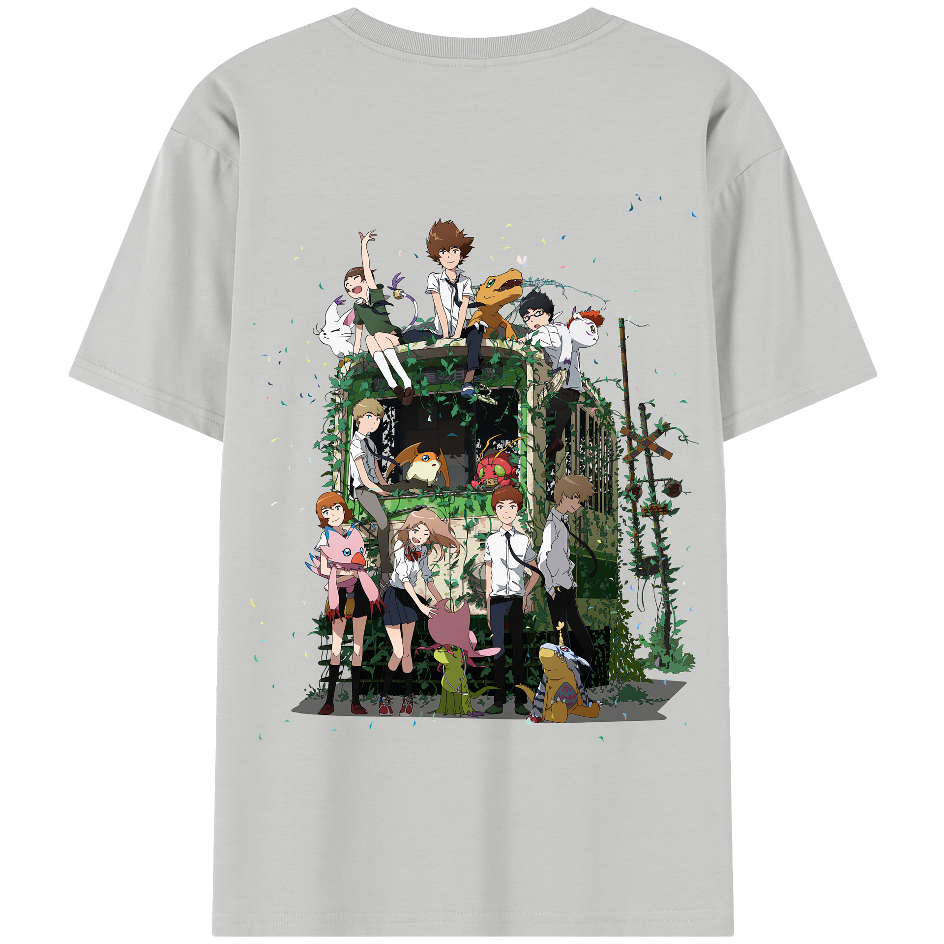 （画像用） Digimon デジタルモンスター/デジモン 綿100％半袖Tシャツ（背面プリント）