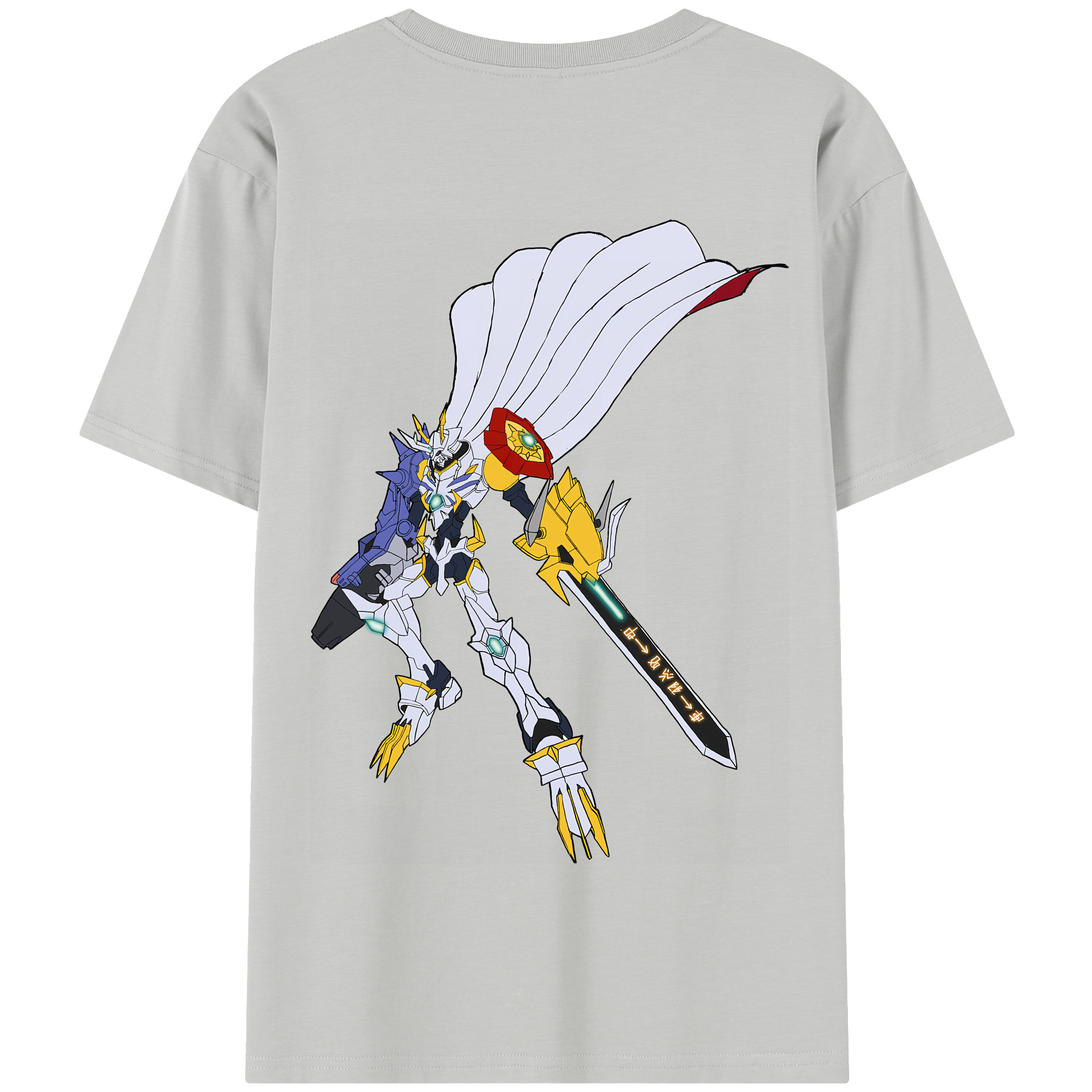（画像用） Digimon デジタルモンスター/デジモン 綿100％半袖Tシャツ（背面プリント）