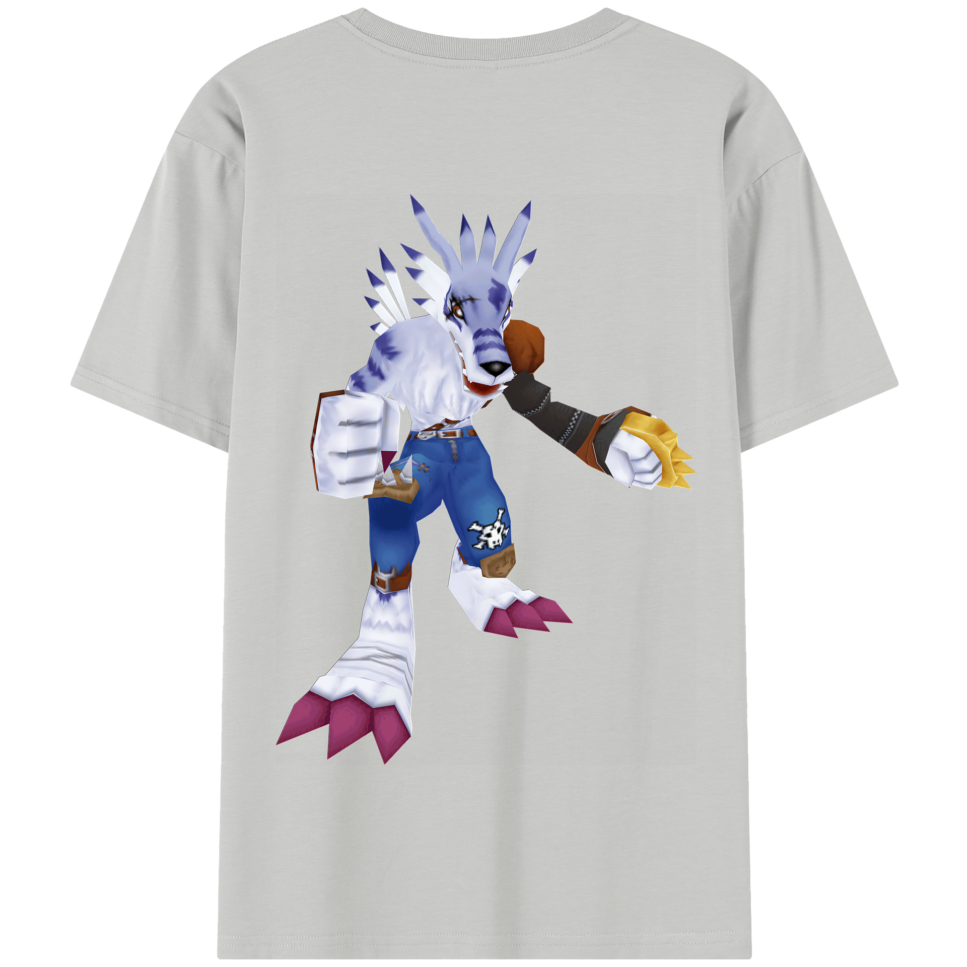（画像用） Digimon デジタルモンスター/デジモン 綿100％半袖Tシャツ（背面プリント）