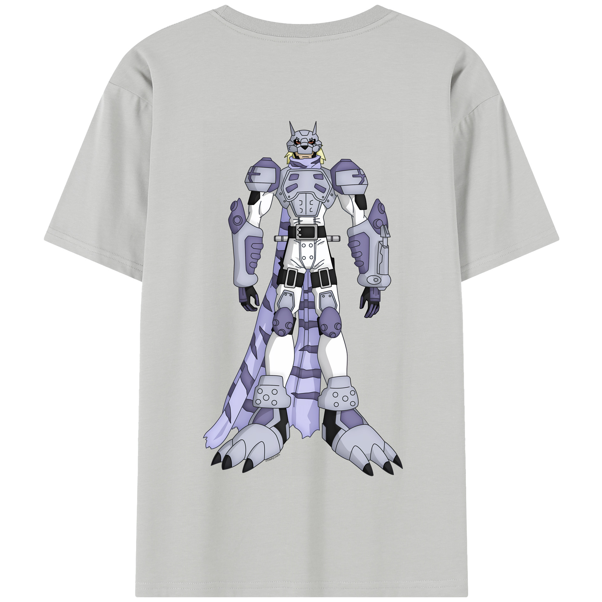 （画像用） Digimon デジタルモンスター/デジモン 綿100％半袖Tシャツ（背面プリント）