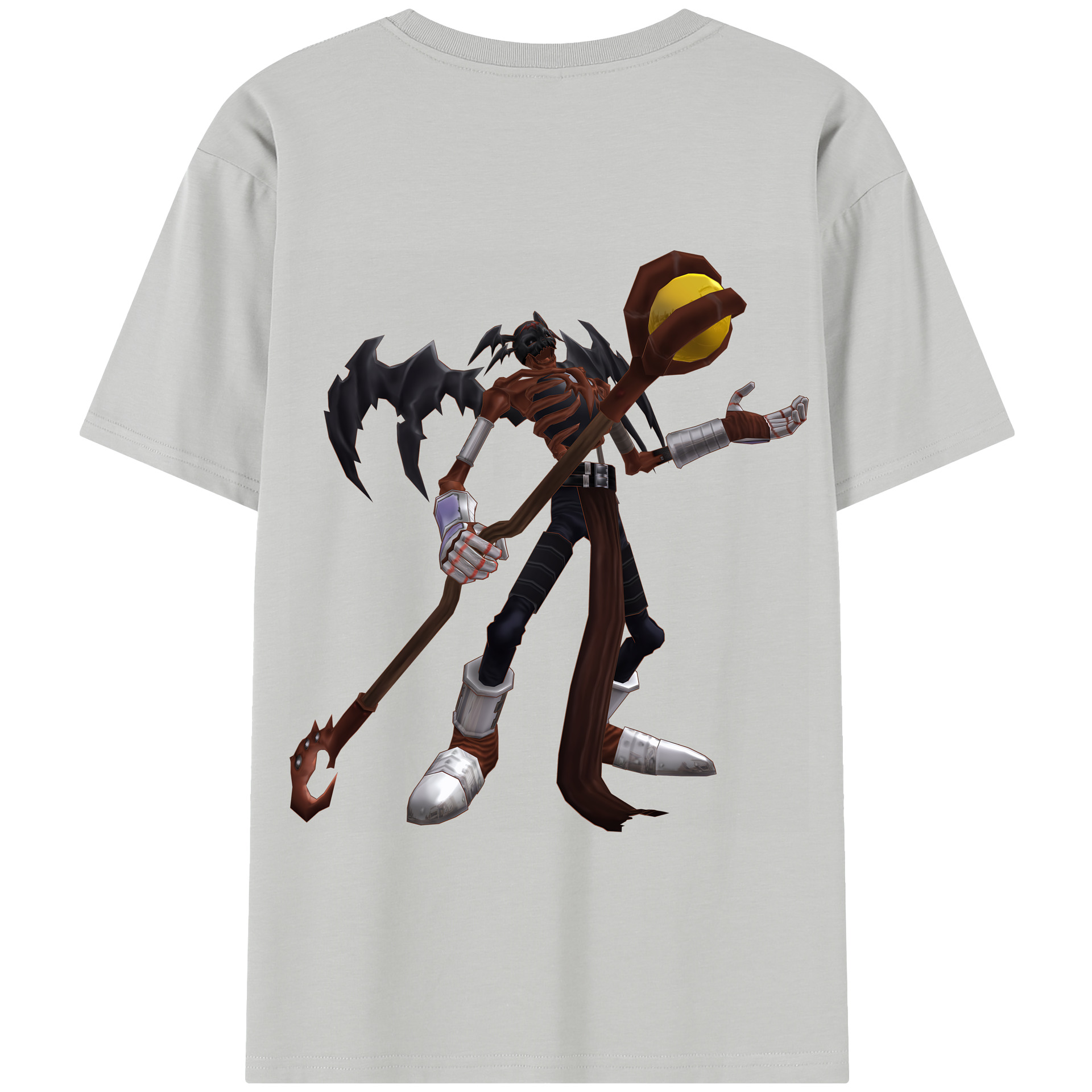 （画像用） Digimon デジタルモンスター/デジモン 綿100％半袖Tシャツ（背面プリント）