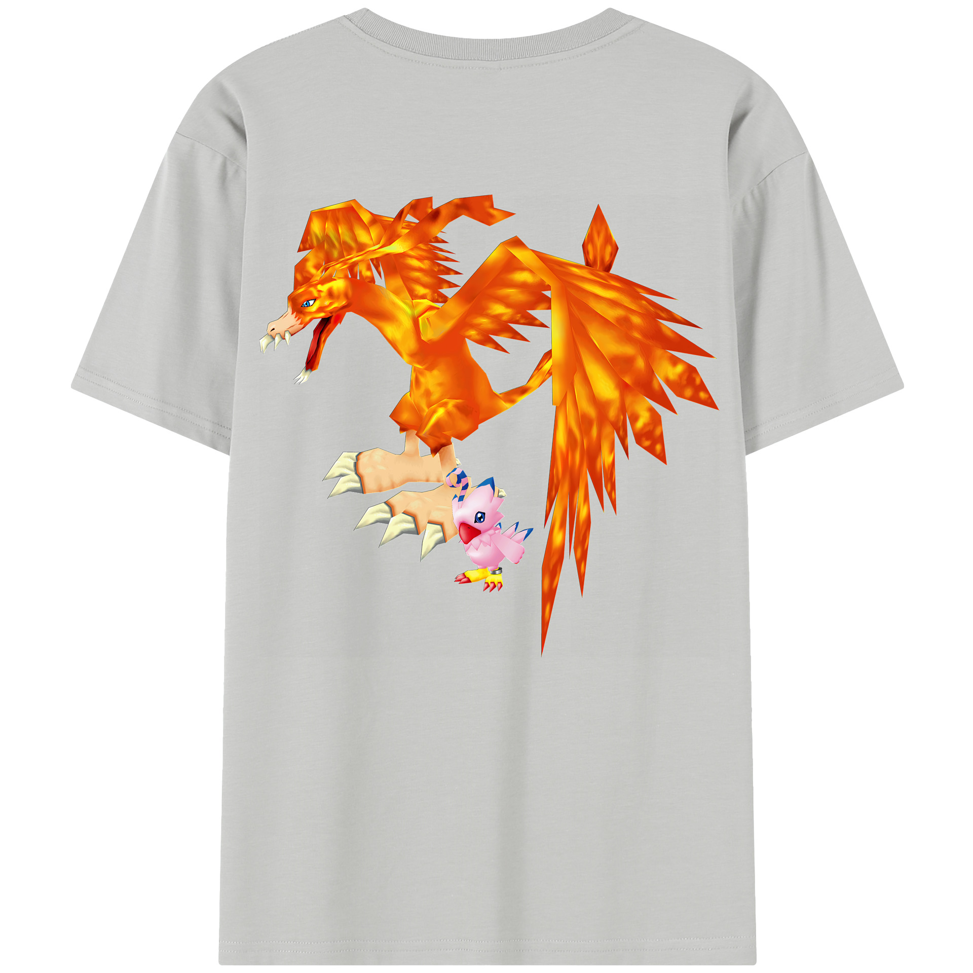 （画像用） Digimon デジタルモンスター/デジモン 綿100％半袖Tシャツ（背面プリント）