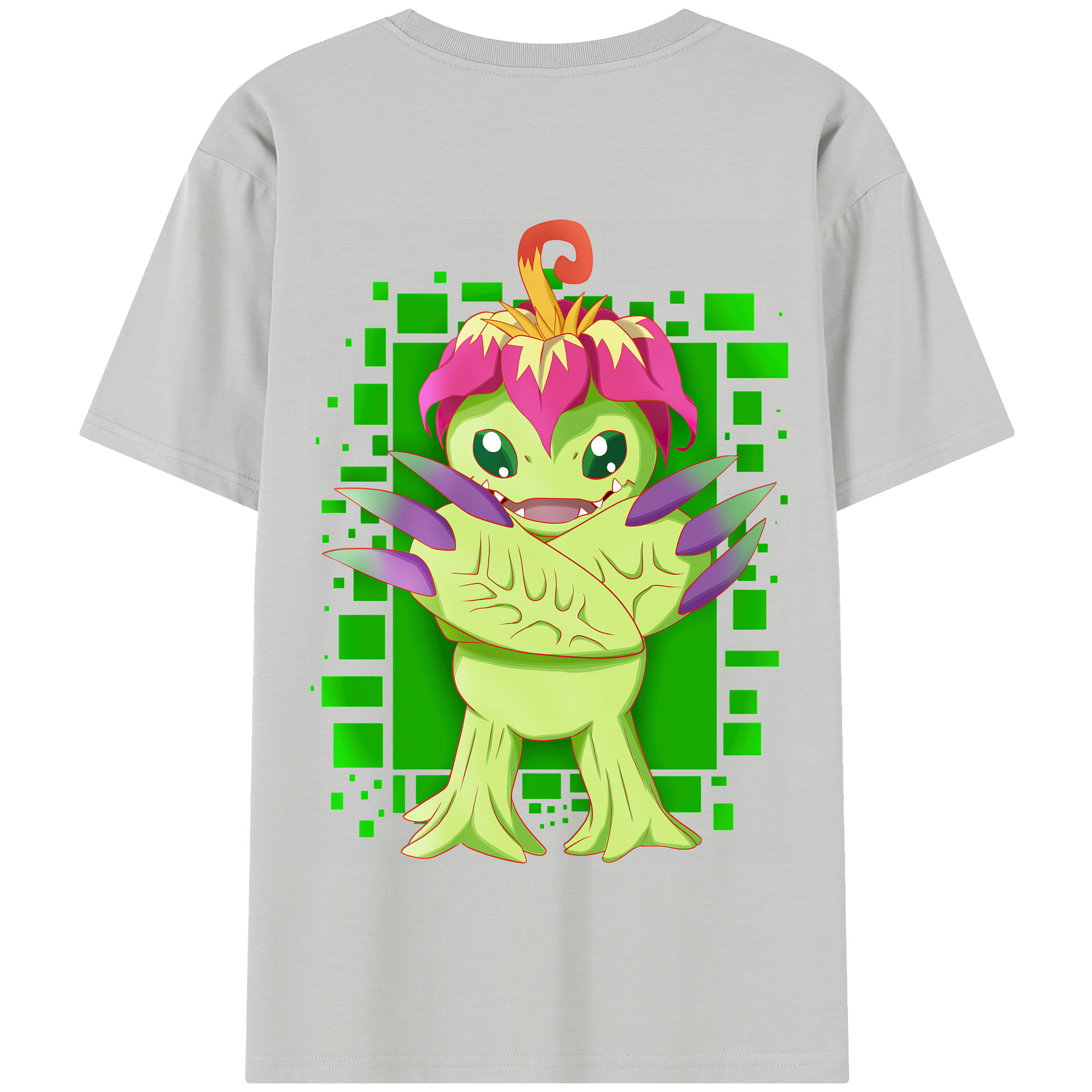 （画像用） Digimon デジタルモンスター/デジモン 綿100％半袖Tシャツ（背面プリント）
