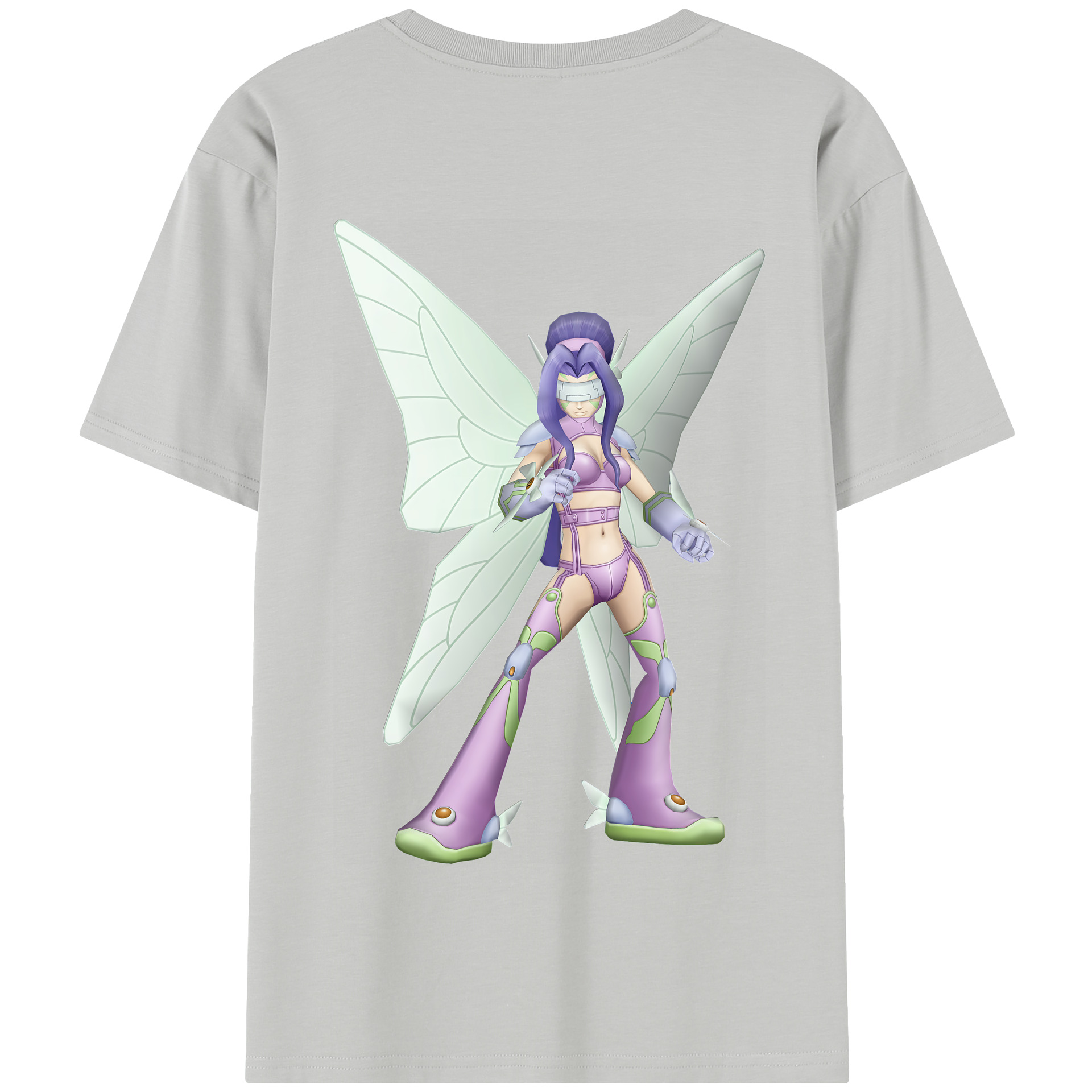 （画像用） Digimon デジタルモンスター/デジモン 綿100％半袖Tシャツ（背面プリント）
