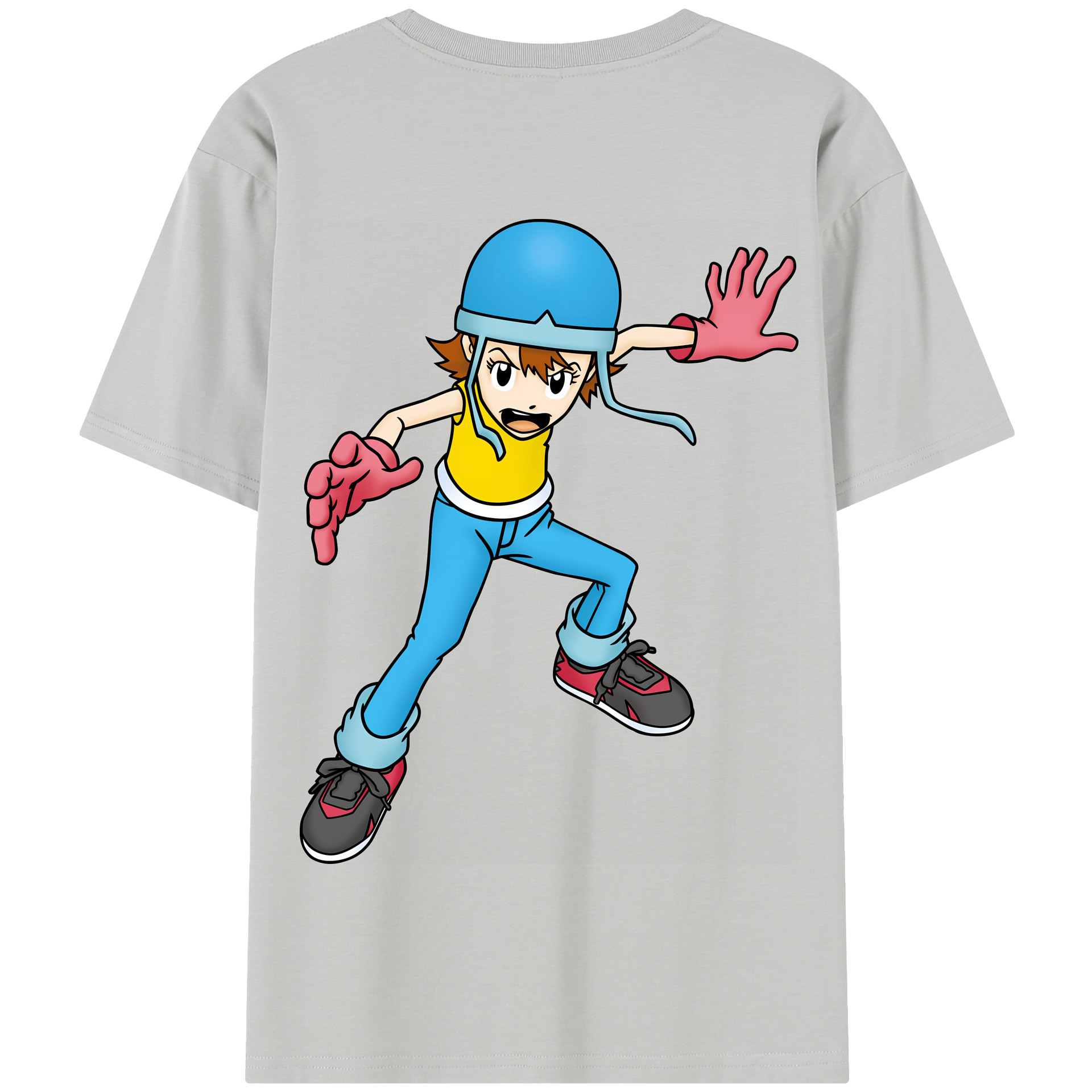 （画像用） Digimon デジタルモンスター/デジモン 綿100％半袖Tシャツ（背面プリント）