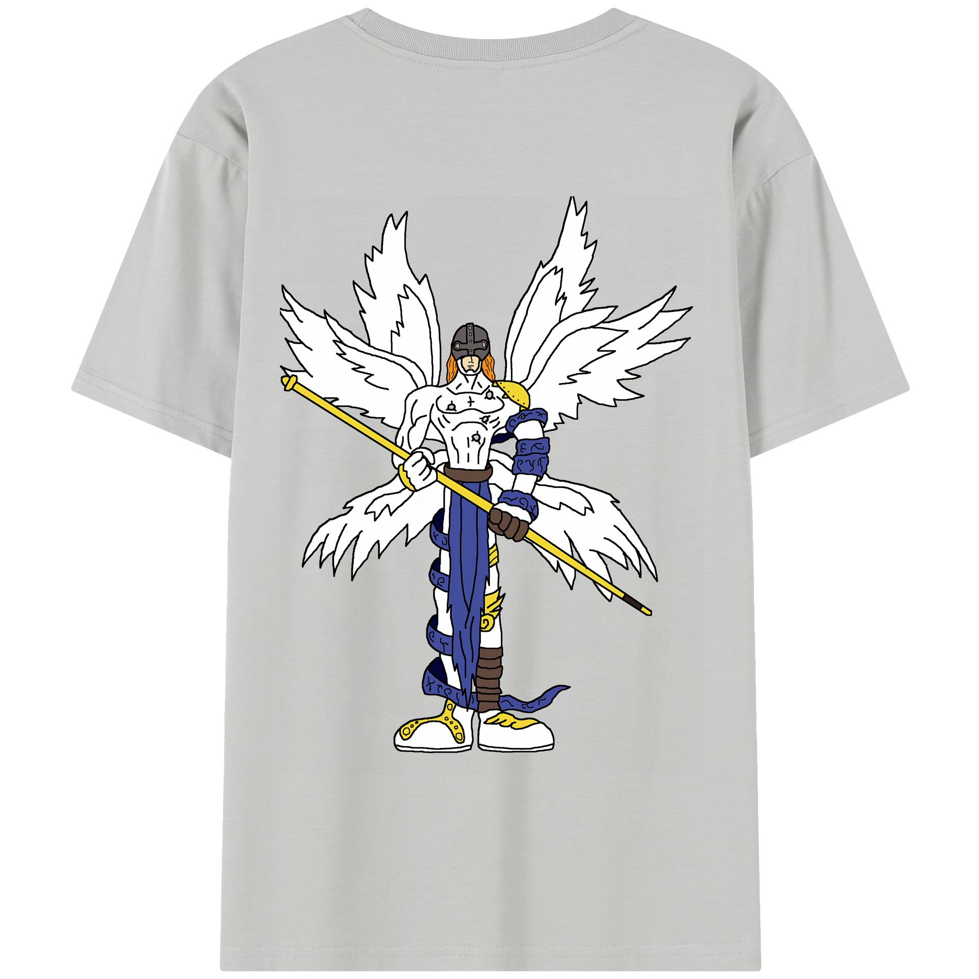 （画像用） Digimon デジタルモンスター/デジモン 綿100％半袖Tシャツ（背面プリント）