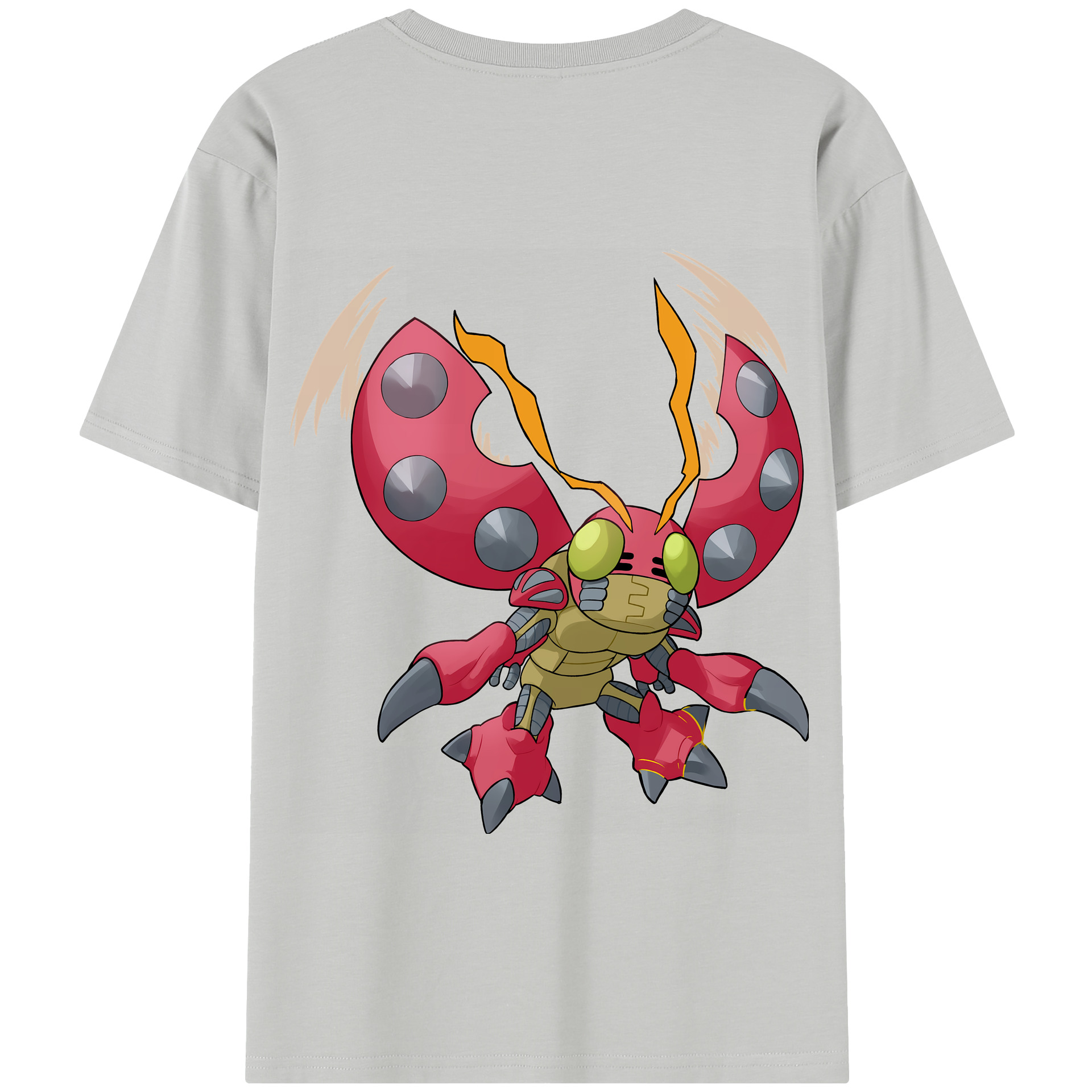 （画像用） Digimon デジタルモンスター/デジモン 綿100％半袖Tシャツ（背面プリント）
