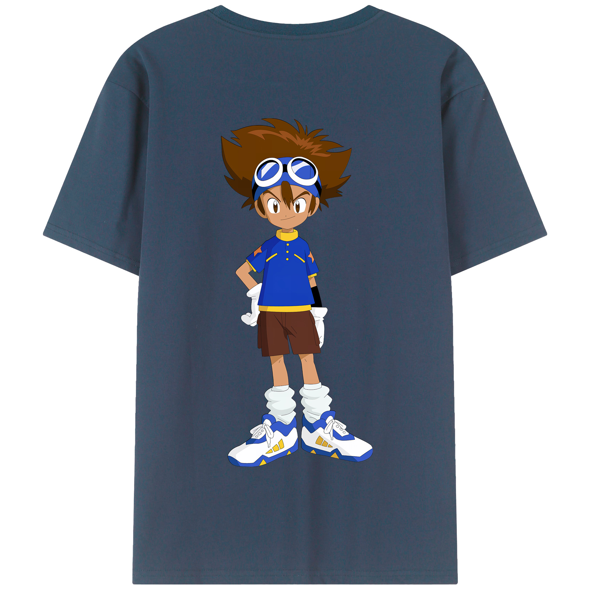 （画像用） Digimon デジタルモンスター/デジモン 綿100％半袖Tシャツ（背面プリント）