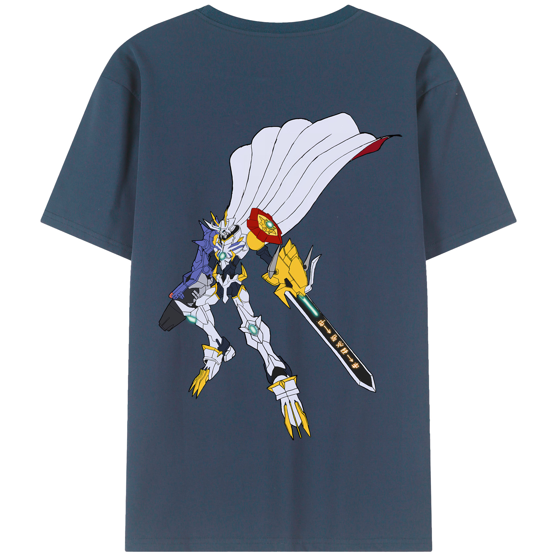 （画像用） Digimon デジタルモンスター/デジモン 綿100％半袖Tシャツ（背面プリント）