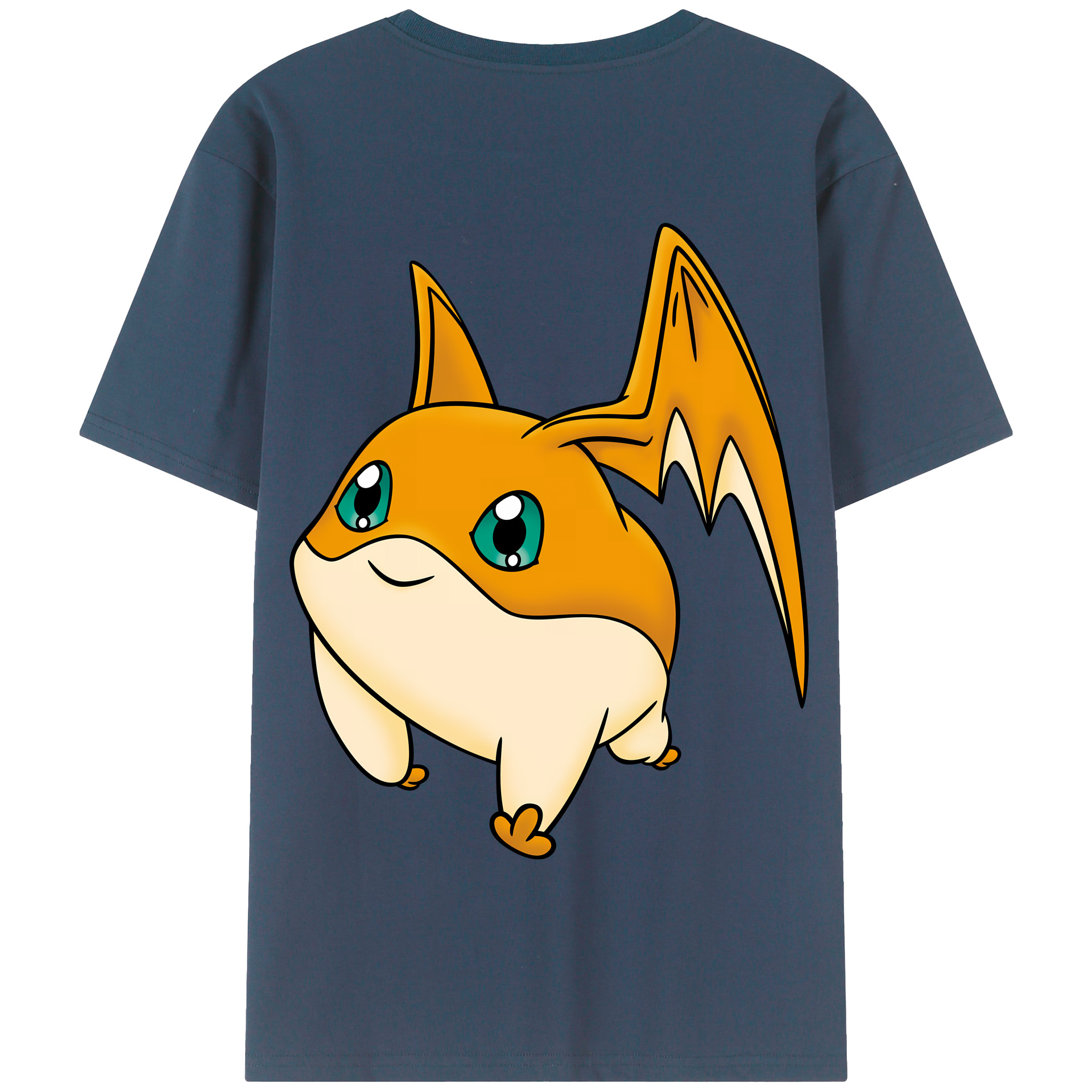 （画像用） Digimon デジタルモンスター/デジモン 綿100％半袖Tシャツ（背面プリント）