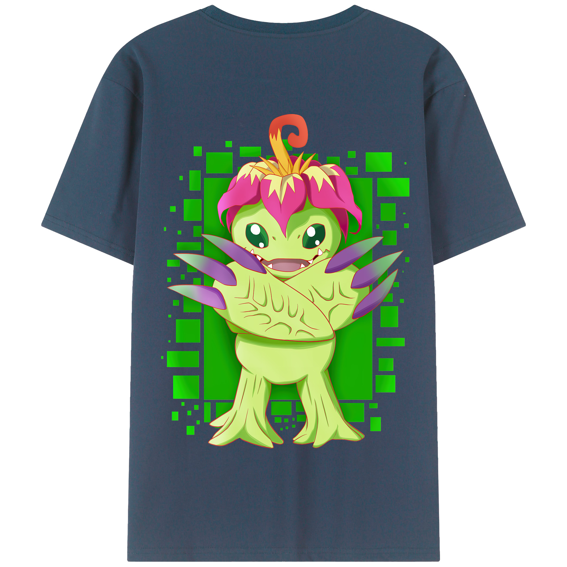 （画像用） Digimon デジタルモンスター/デジモン 綿100％半袖Tシャツ（背面プリント）