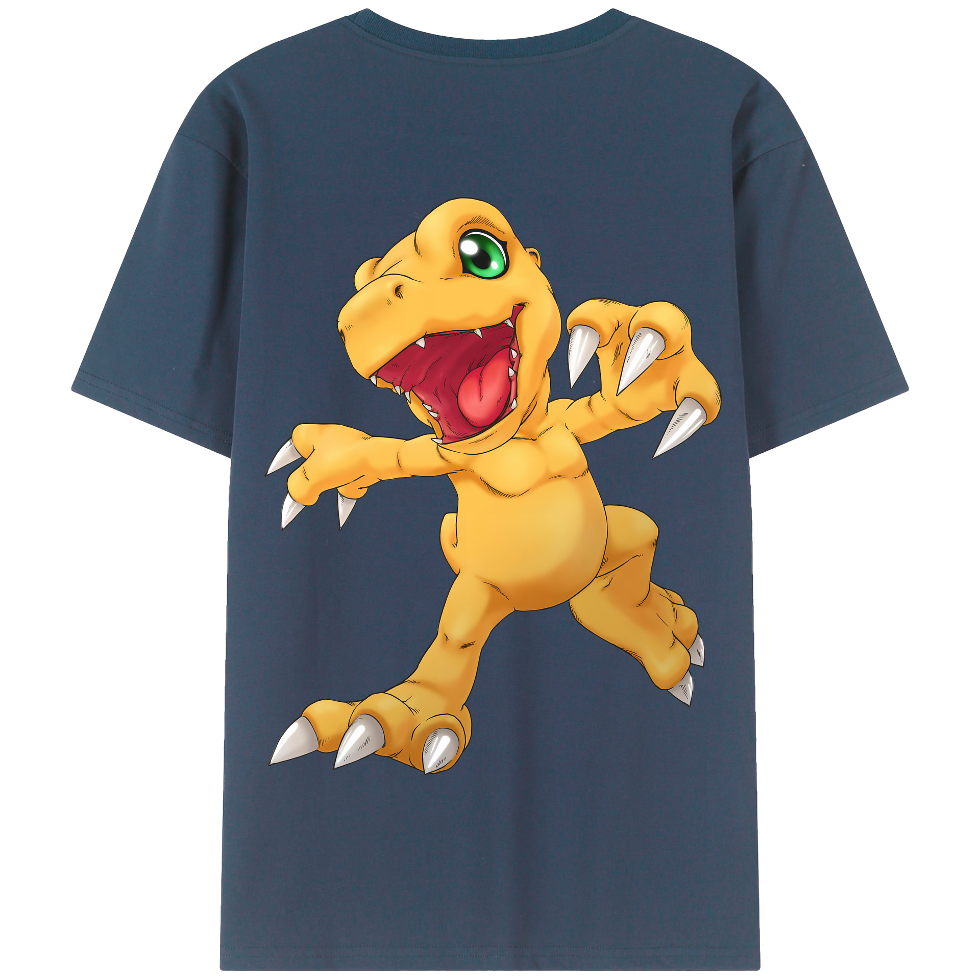 （画像用） Digimon デジタルモンスター/デジモン 綿100％半袖Tシャツ（背面プリント）