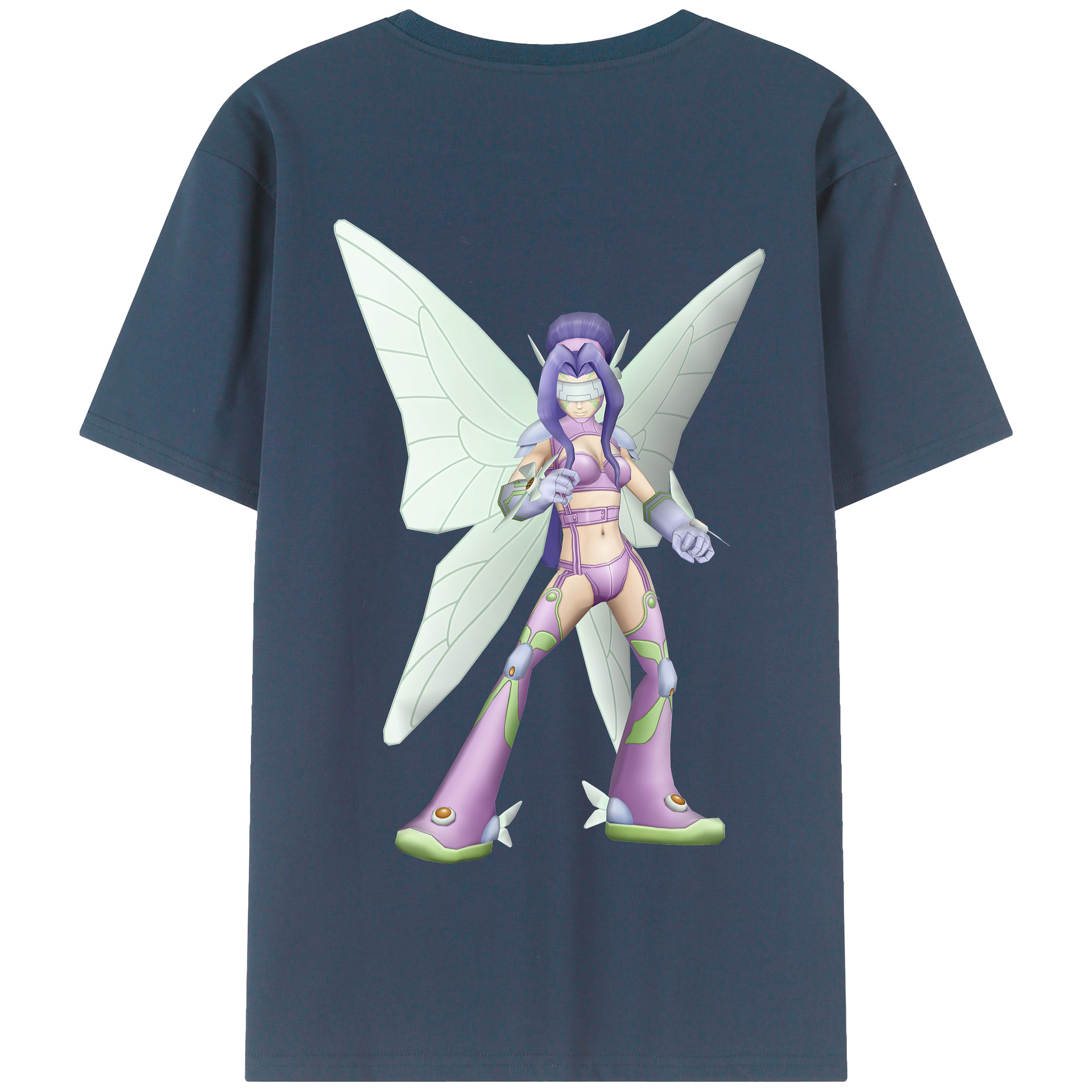 （画像用） Digimon デジタルモンスター/デジモン 綿100％半袖Tシャツ（背面プリント）