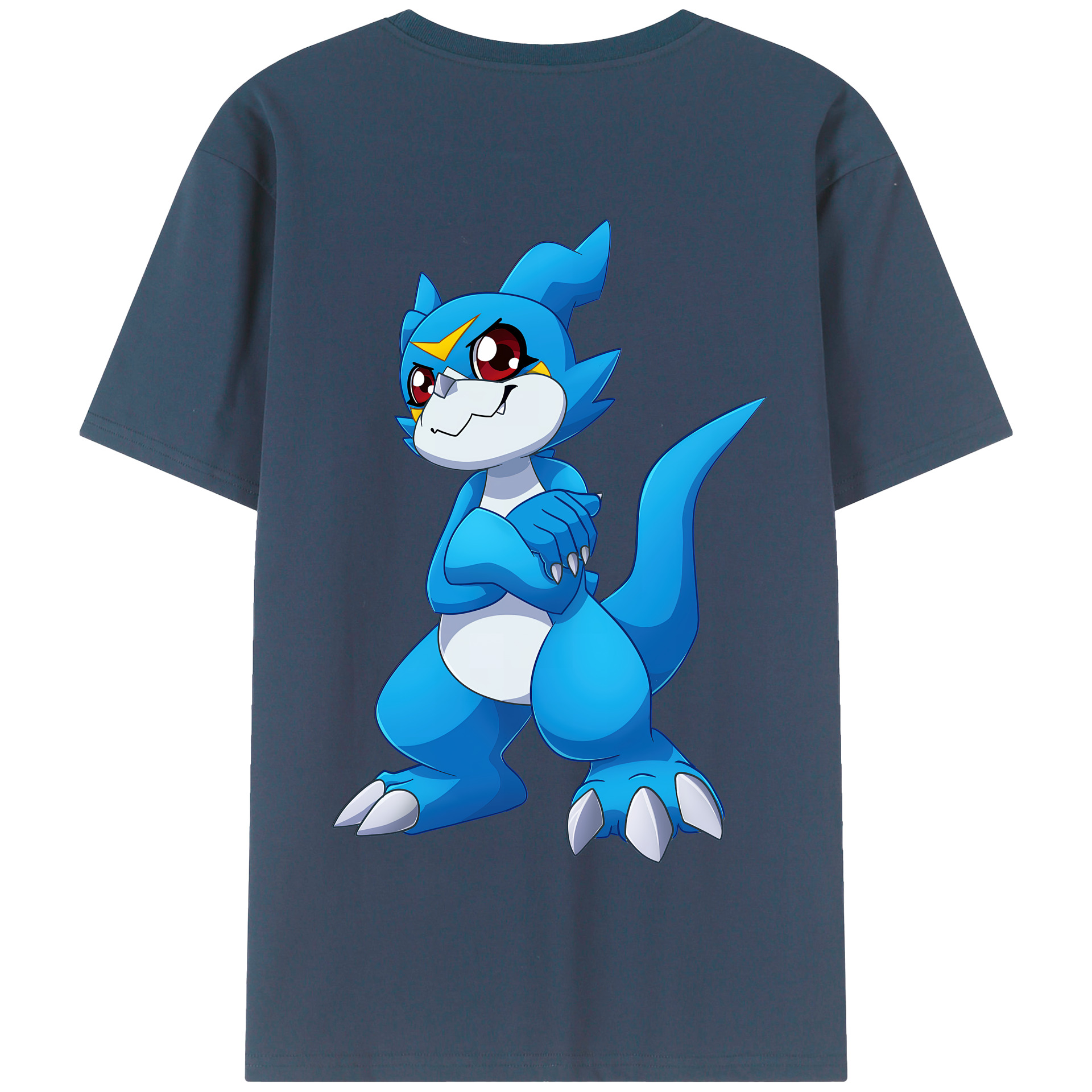 （画像用） Digimon デジタルモンスター/デジモン 綿100％半袖Tシャツ（背面プリント）