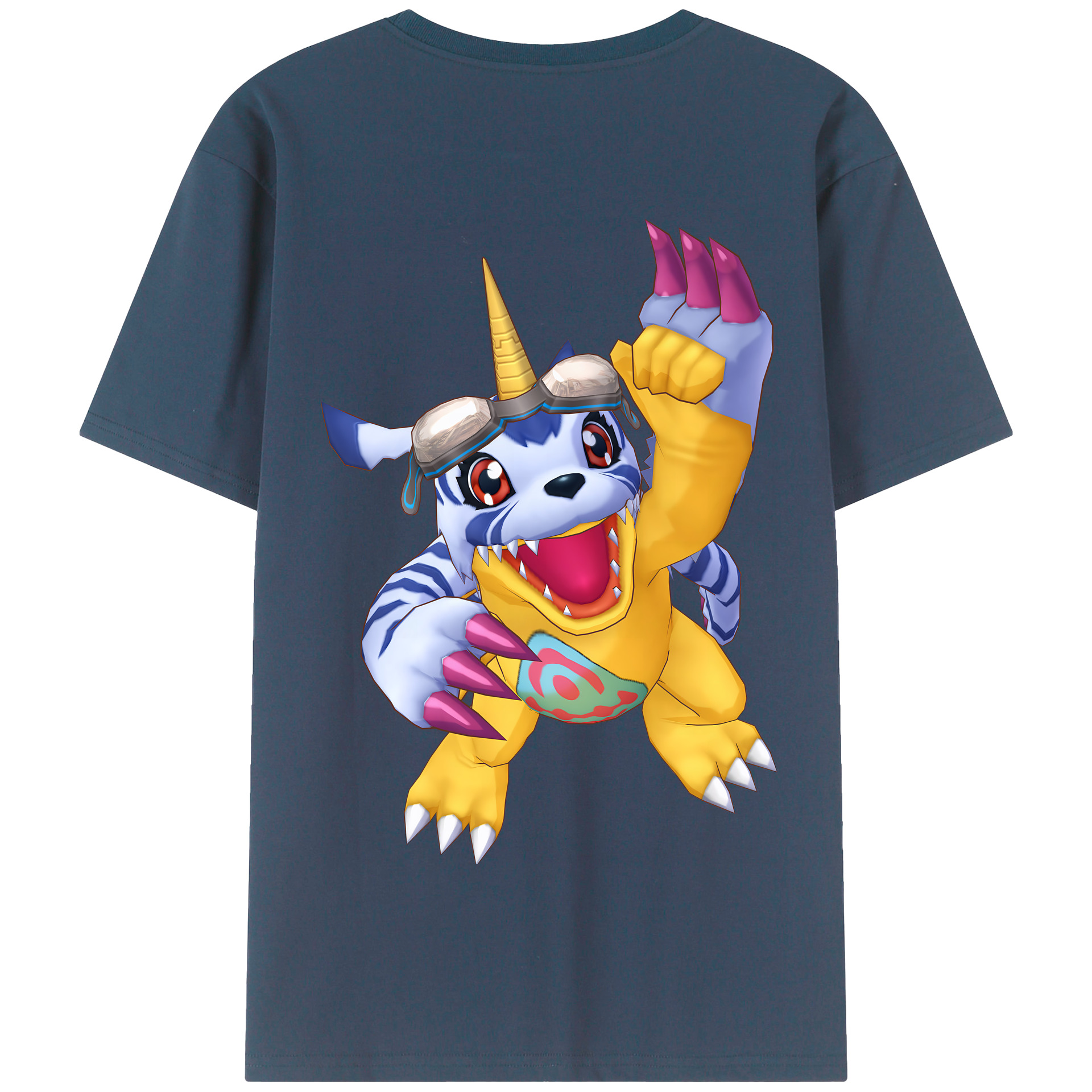 （画像用） Digimon デジタルモンスター/デジモン 綿100％半袖Tシャツ（背面プリント）