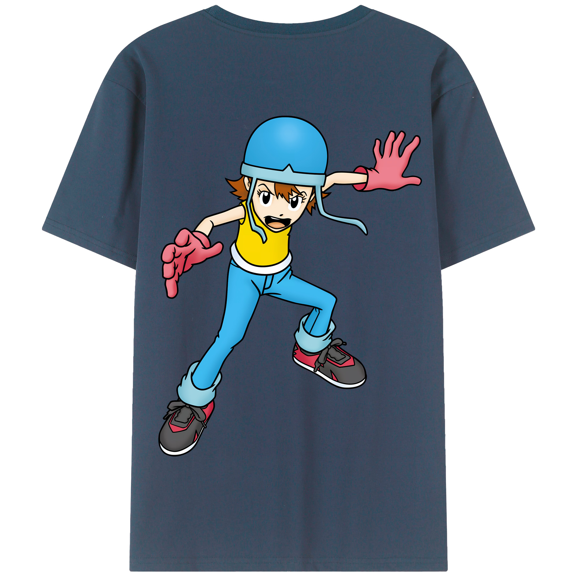 （画像用） Digimon デジタルモンスター/デジモン 綿100％半袖Tシャツ（背面プリント）