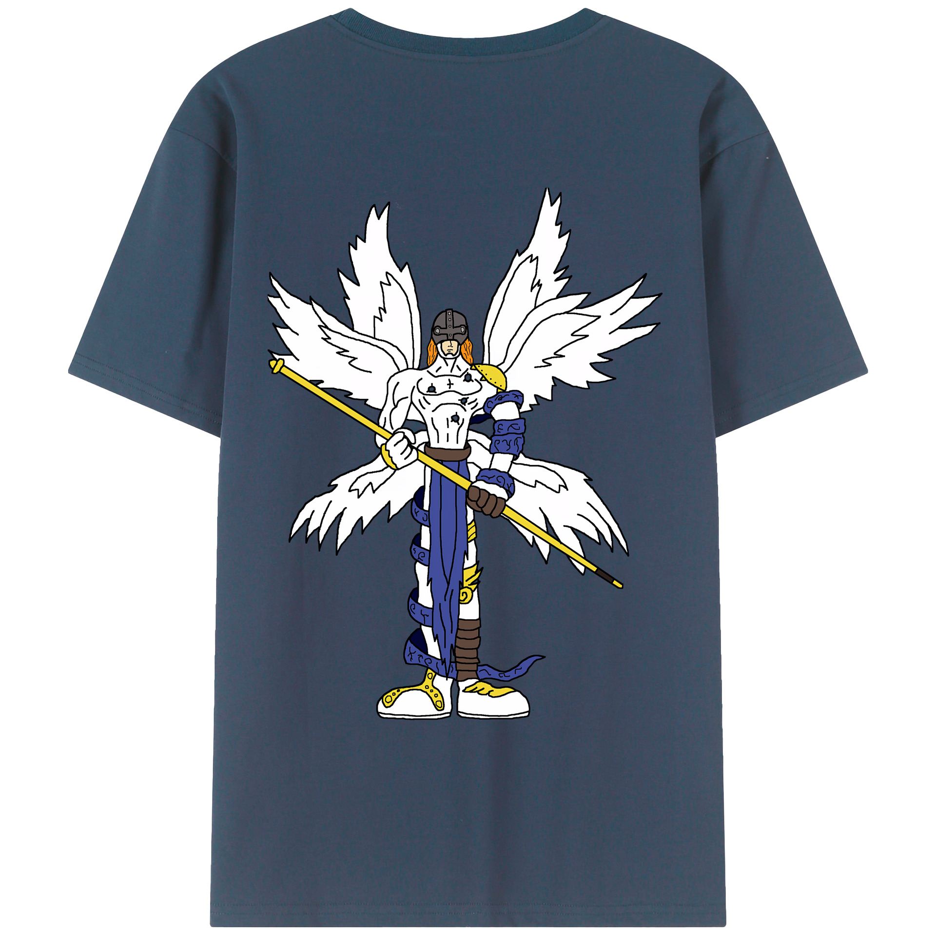 （画像用） Digimon デジタルモンスター/デジモン 綿100％半袖Tシャツ（背面プリント）