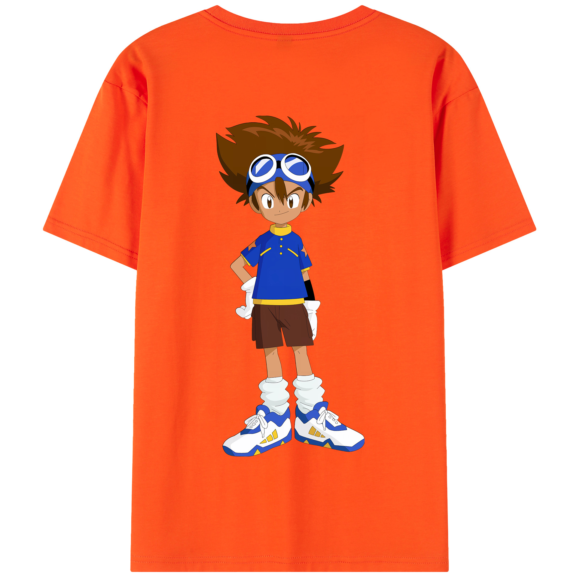 （画像用） Digimon デジタルモンスター/デジモン 綿100％半袖Tシャツ（背面プリント）