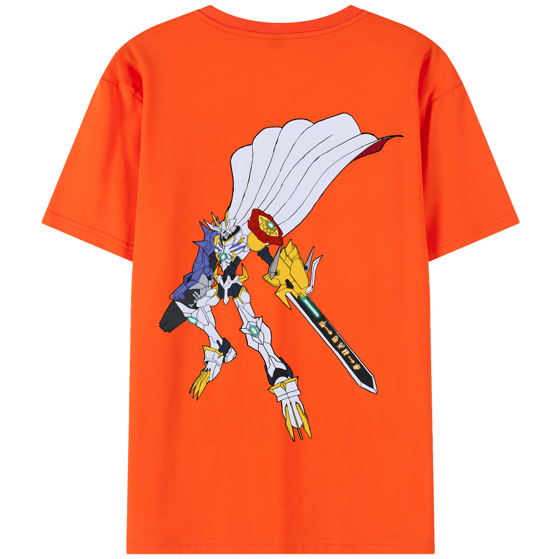 （画像用） Digimon デジタルモンスター/デジモン 綿100％半袖Tシャツ（背面プリント）