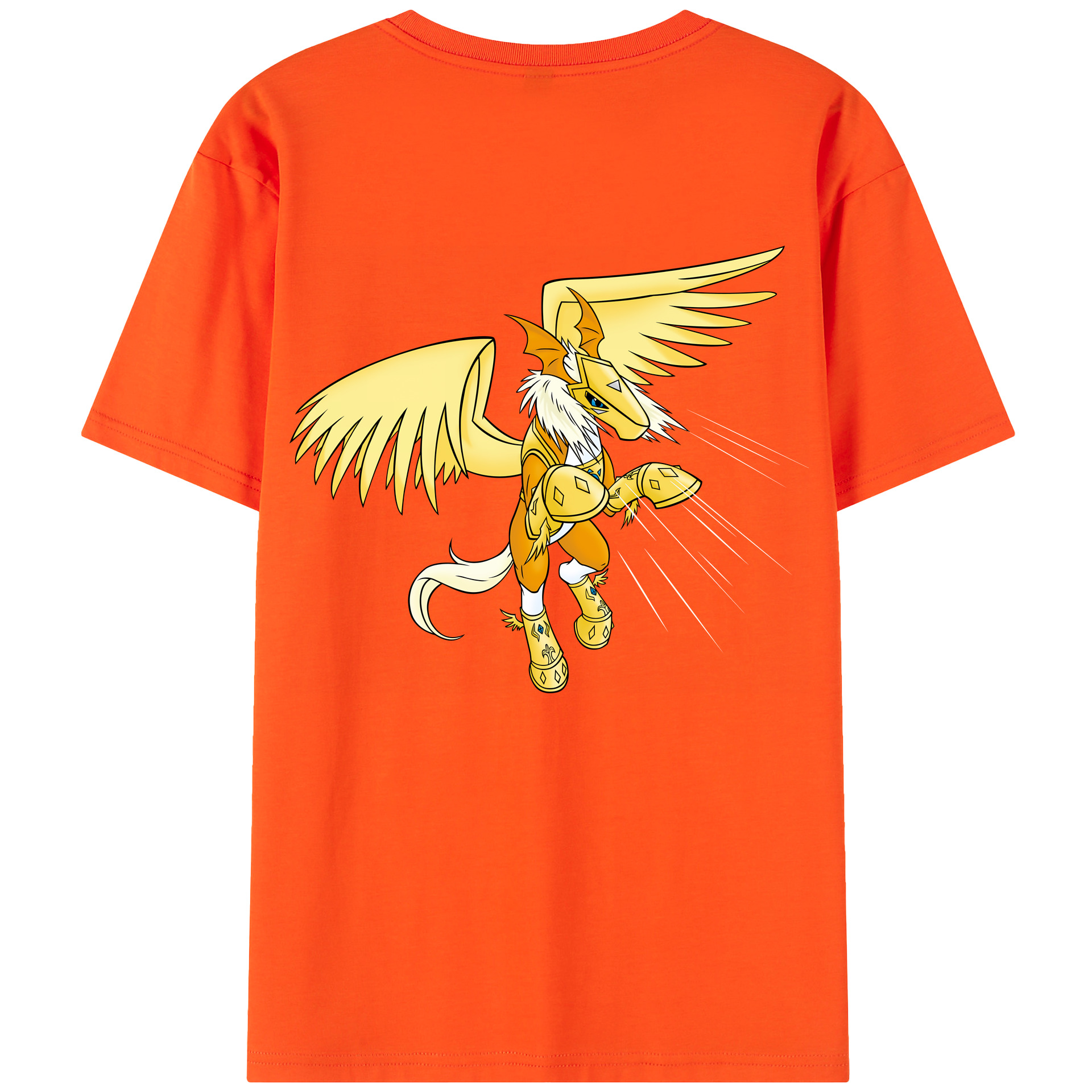 （画像用） Digimon デジタルモンスター/デジモン 綿100％半袖Tシャツ（背面プリント）