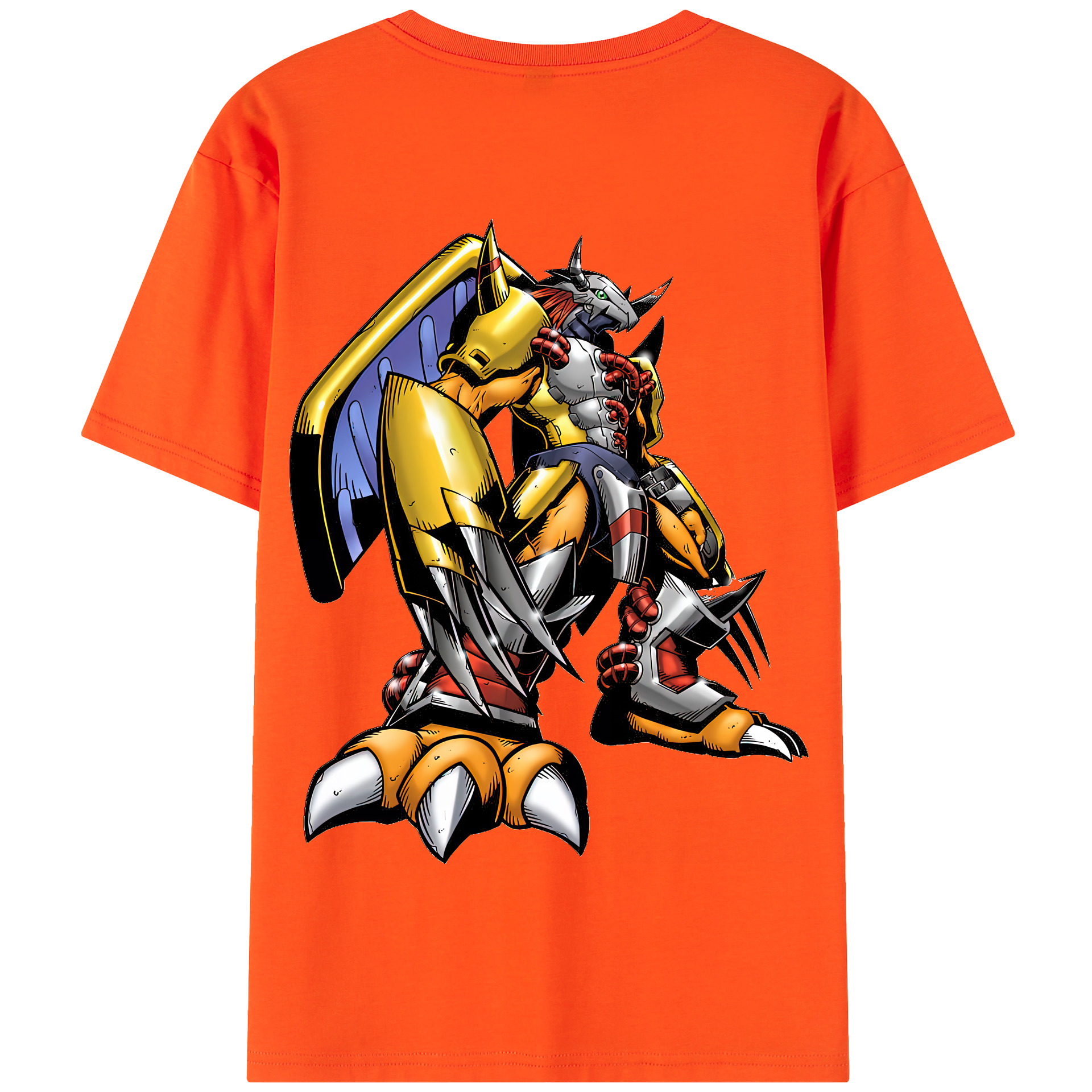 （画像用） Digimon デジタルモンスター/デジモン 綿100％半袖Tシャツ（背面プリント）