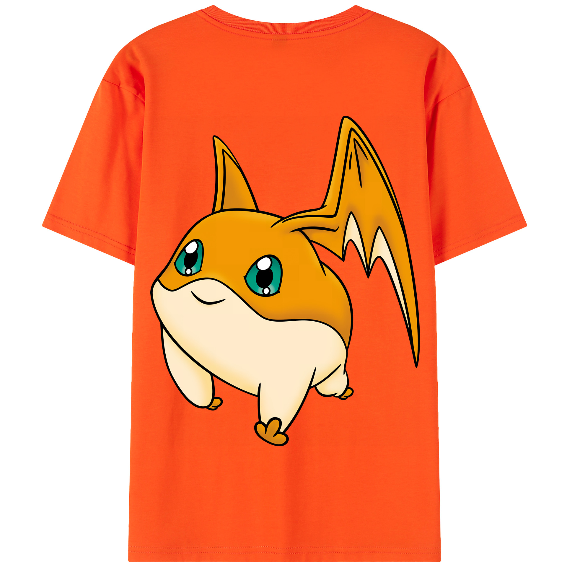 （画像用） Digimon デジタルモンスター/デジモン 綿100％半袖Tシャツ（背面プリント）