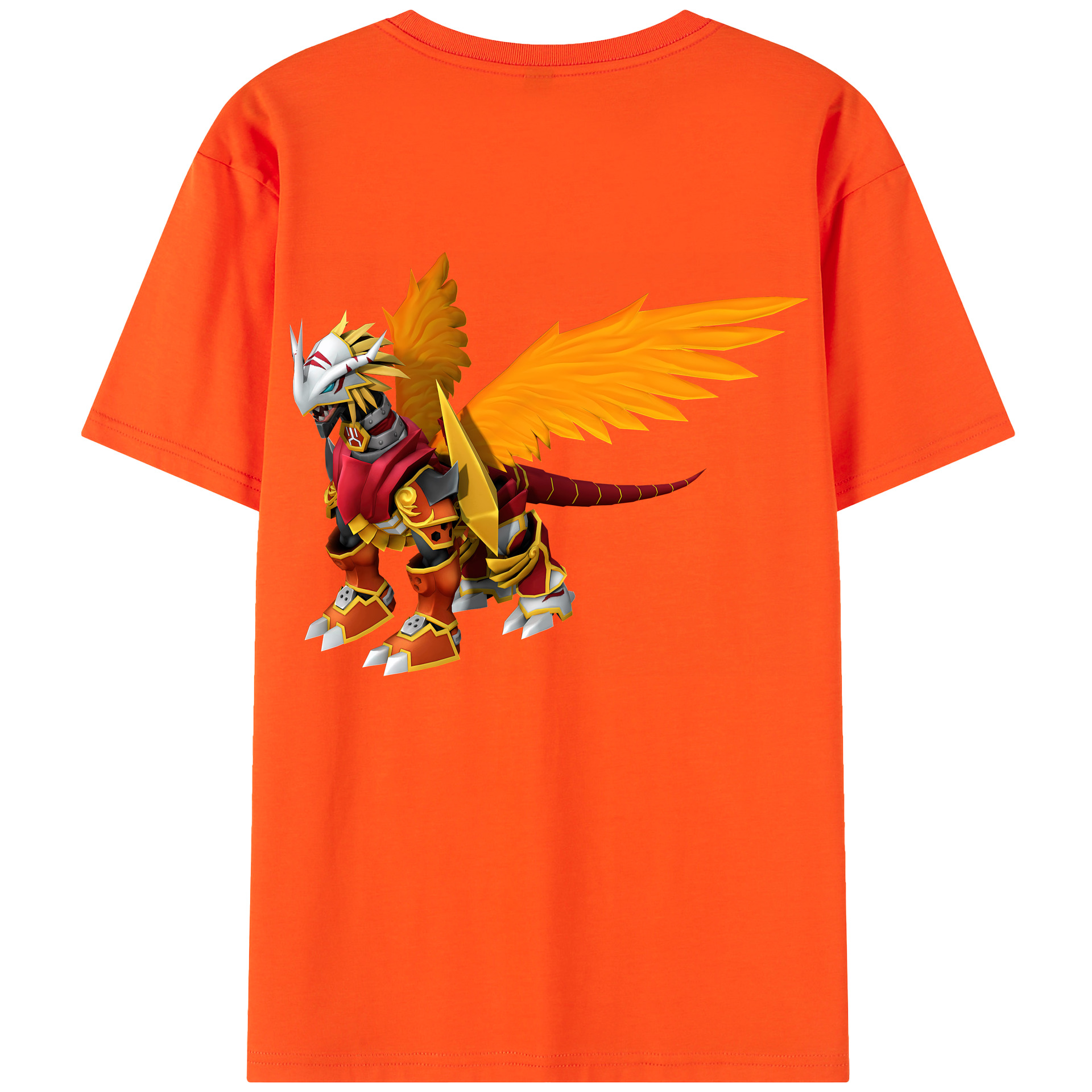 （画像用） Digimon デジタルモンスター/デジモン 綿100％半袖Tシャツ（背面プリント）