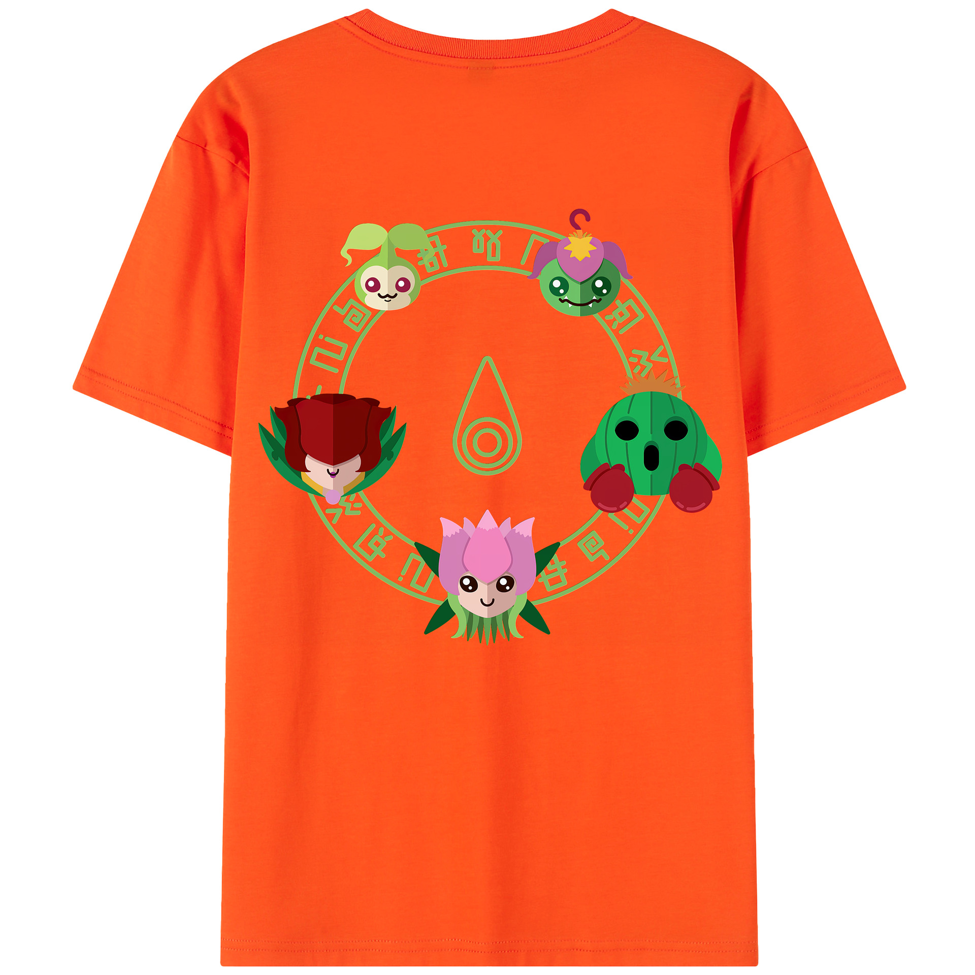 （画像用） Digimon デジタルモンスター/デジモン 綿100％半袖Tシャツ（背面プリント）