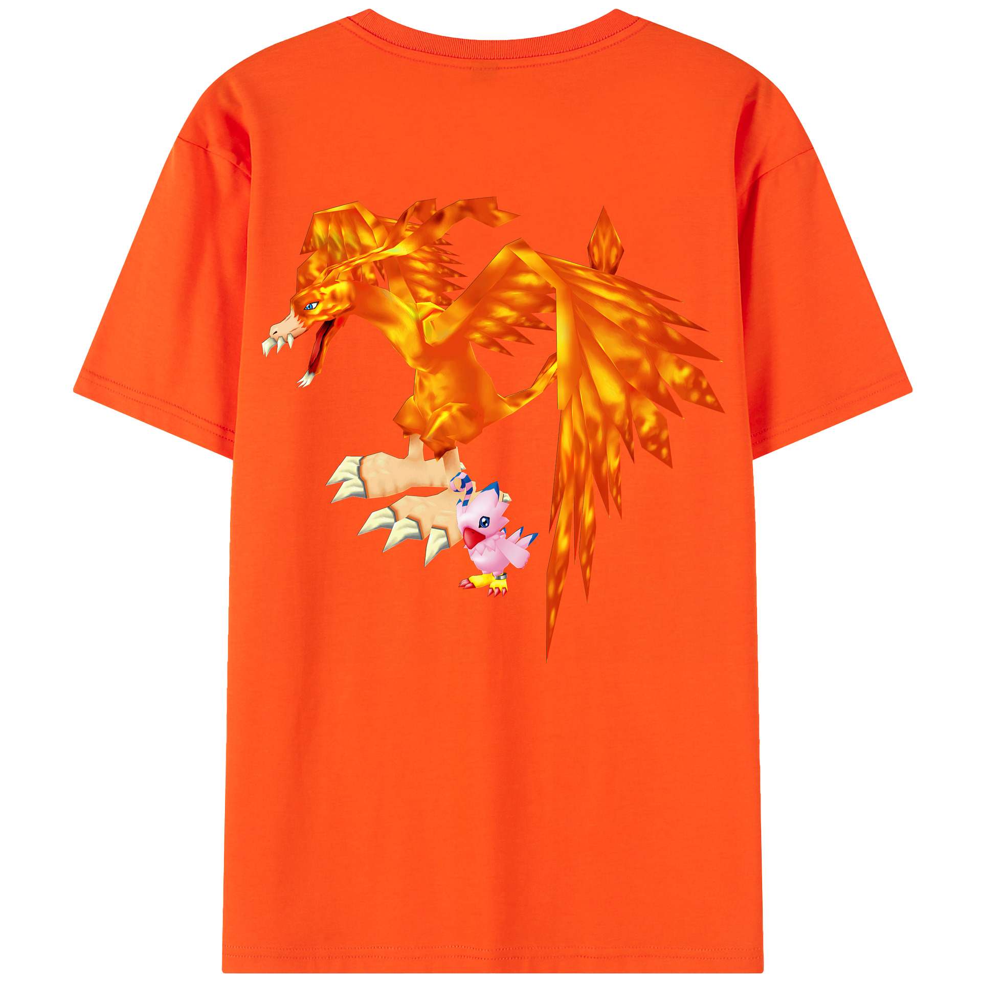 （画像用） Digimon デジタルモンスター/デジモン 綿100％半袖Tシャツ（背面プリント）