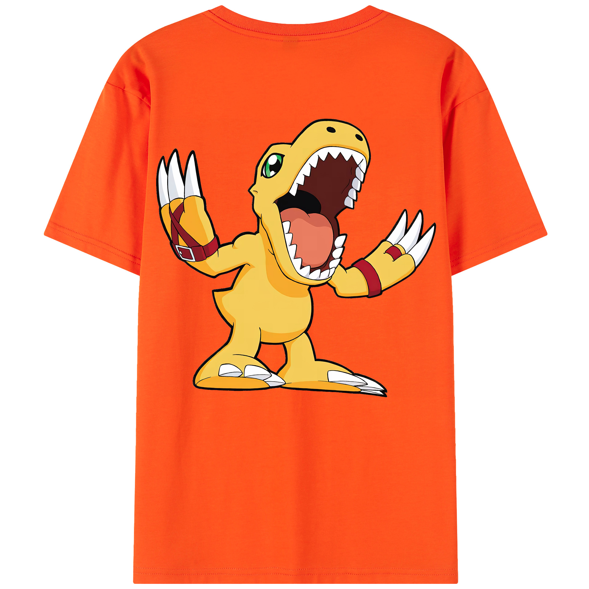 （画像用） Digimon デジタルモンスター/デジモン 綿100％半袖Tシャツ（背面プリント）