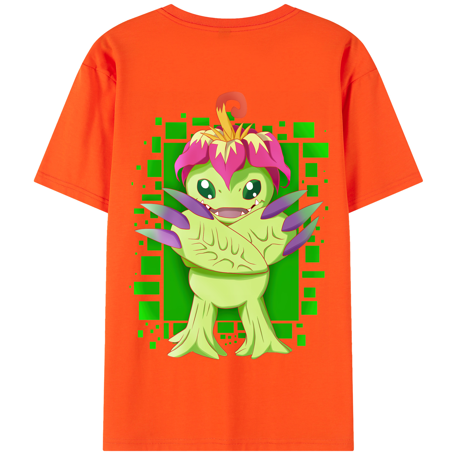 （画像用） Digimon デジタルモンスター/デジモン 綿100％半袖Tシャツ（背面プリント）