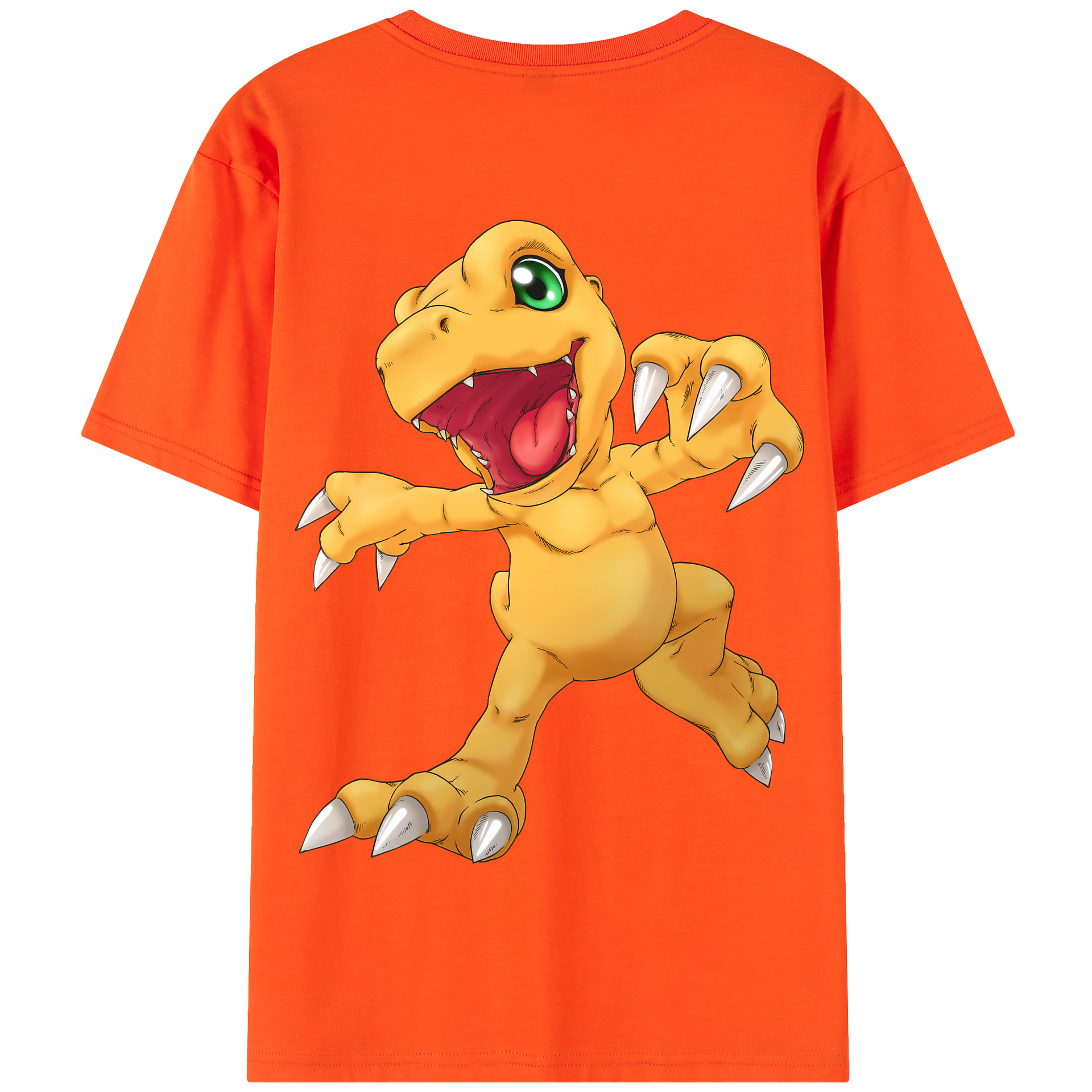 （画像用） Digimon デジタルモンスター/デジモン 綿100％半袖Tシャツ（背面プリント）