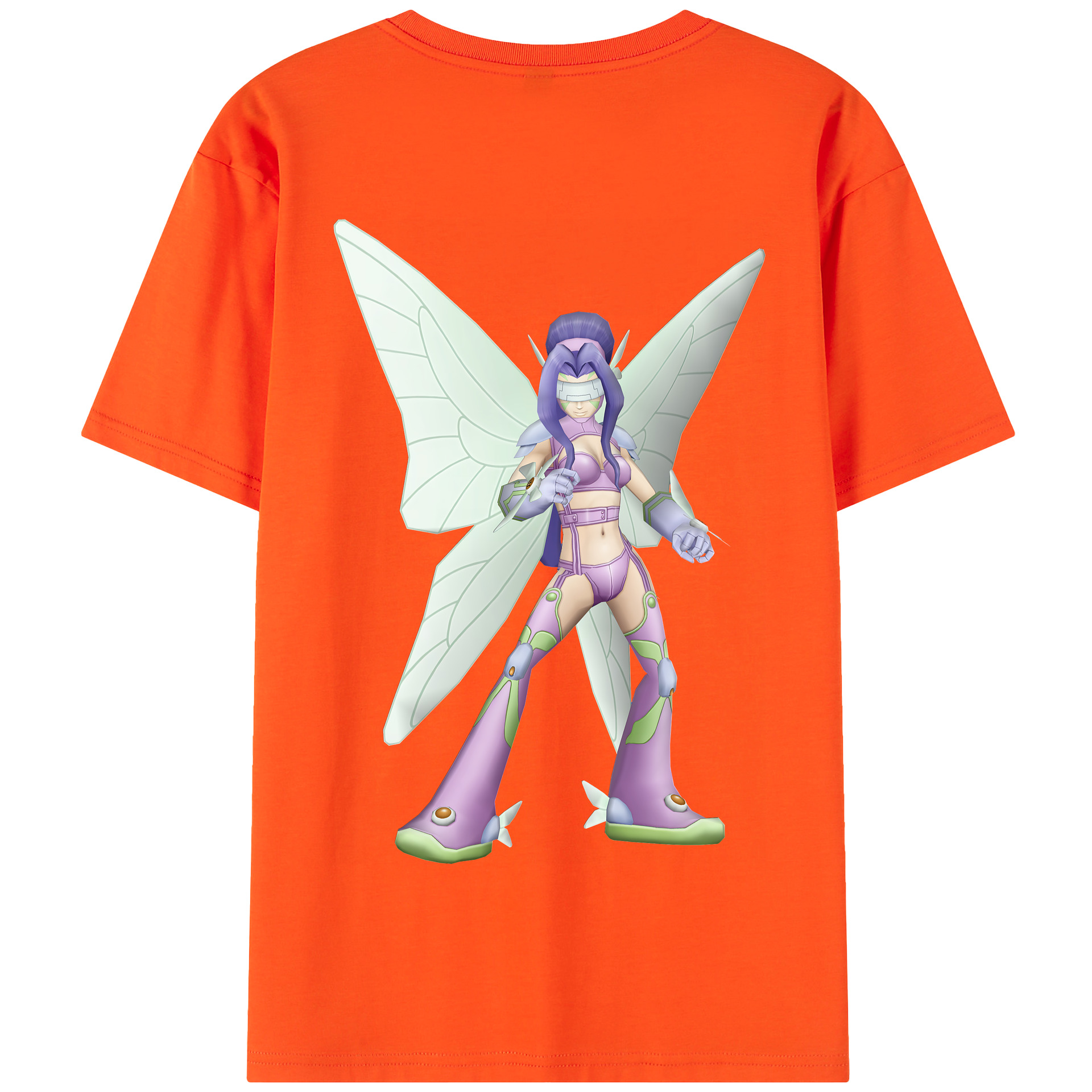 （画像用） Digimon デジタルモンスター/デジモン 綿100％半袖Tシャツ（背面プリント）