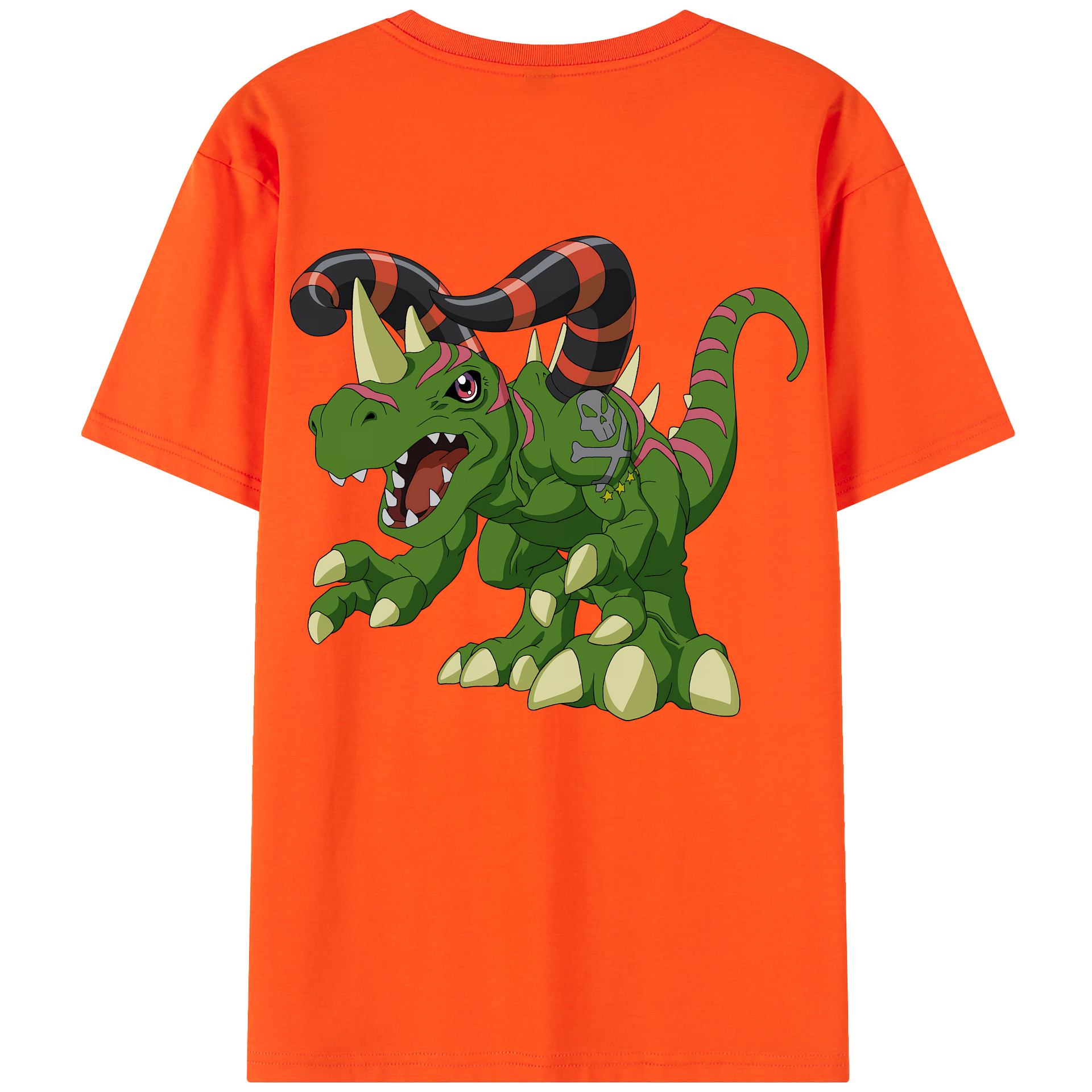 （画像用） Digimon デジタルモンスター/デジモン 綿100％半袖Tシャツ（背面プリント）