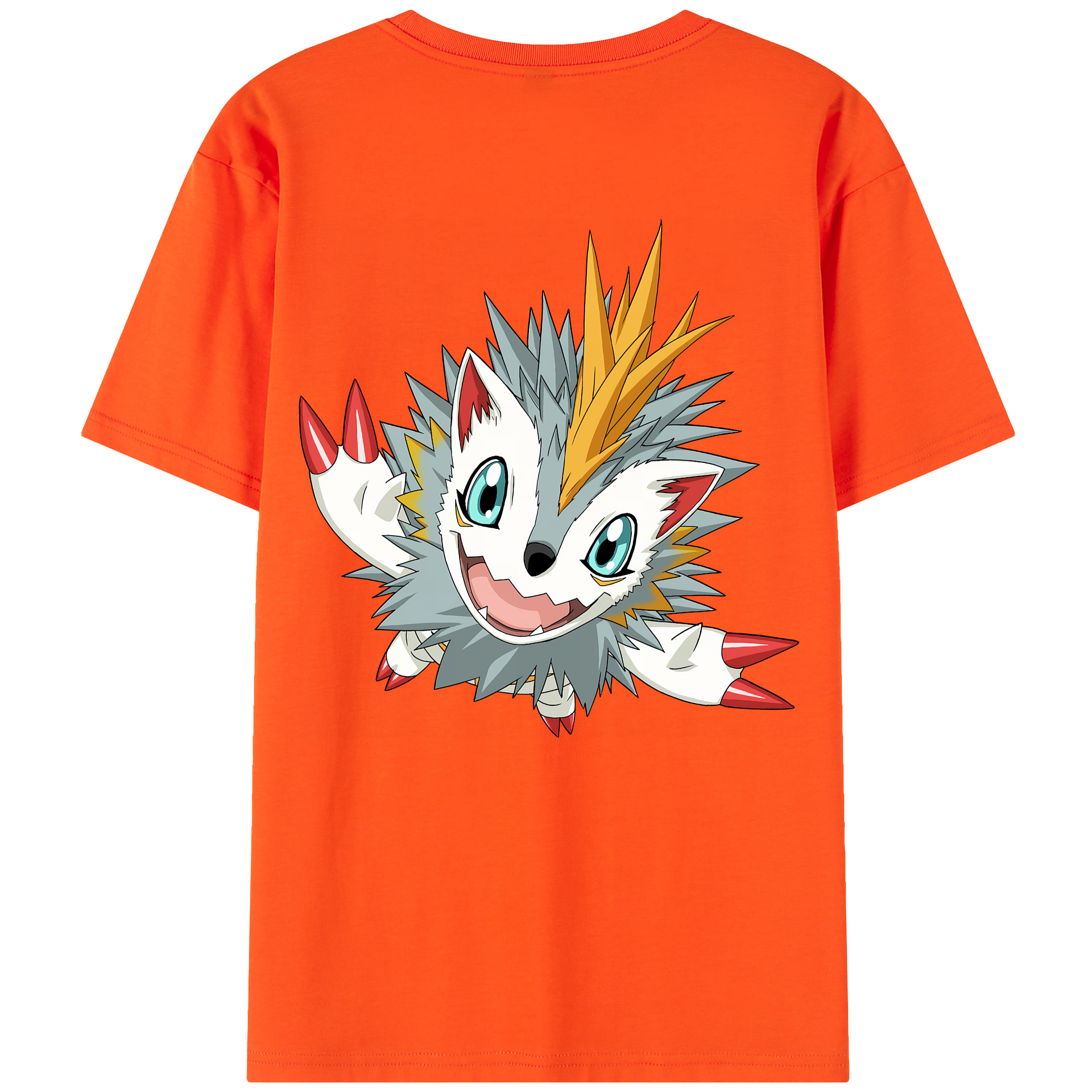 （画像用） Digimon デジタルモンスター/デジモン 綿100％半袖Tシャツ（背面プリント）