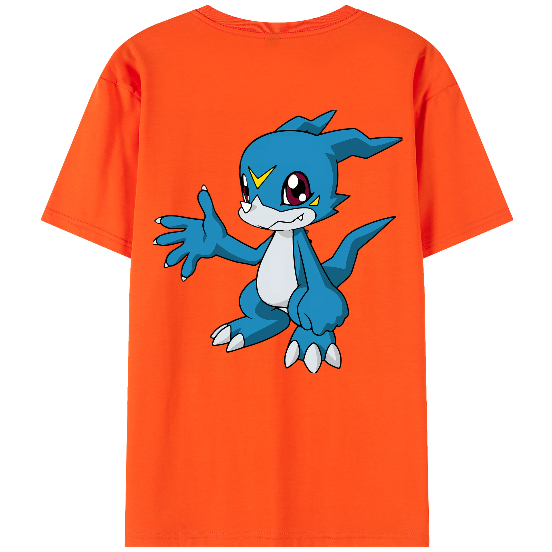 （画像用） Digimon デジタルモンスター/デジモン 綿100％半袖Tシャツ（背面プリント）