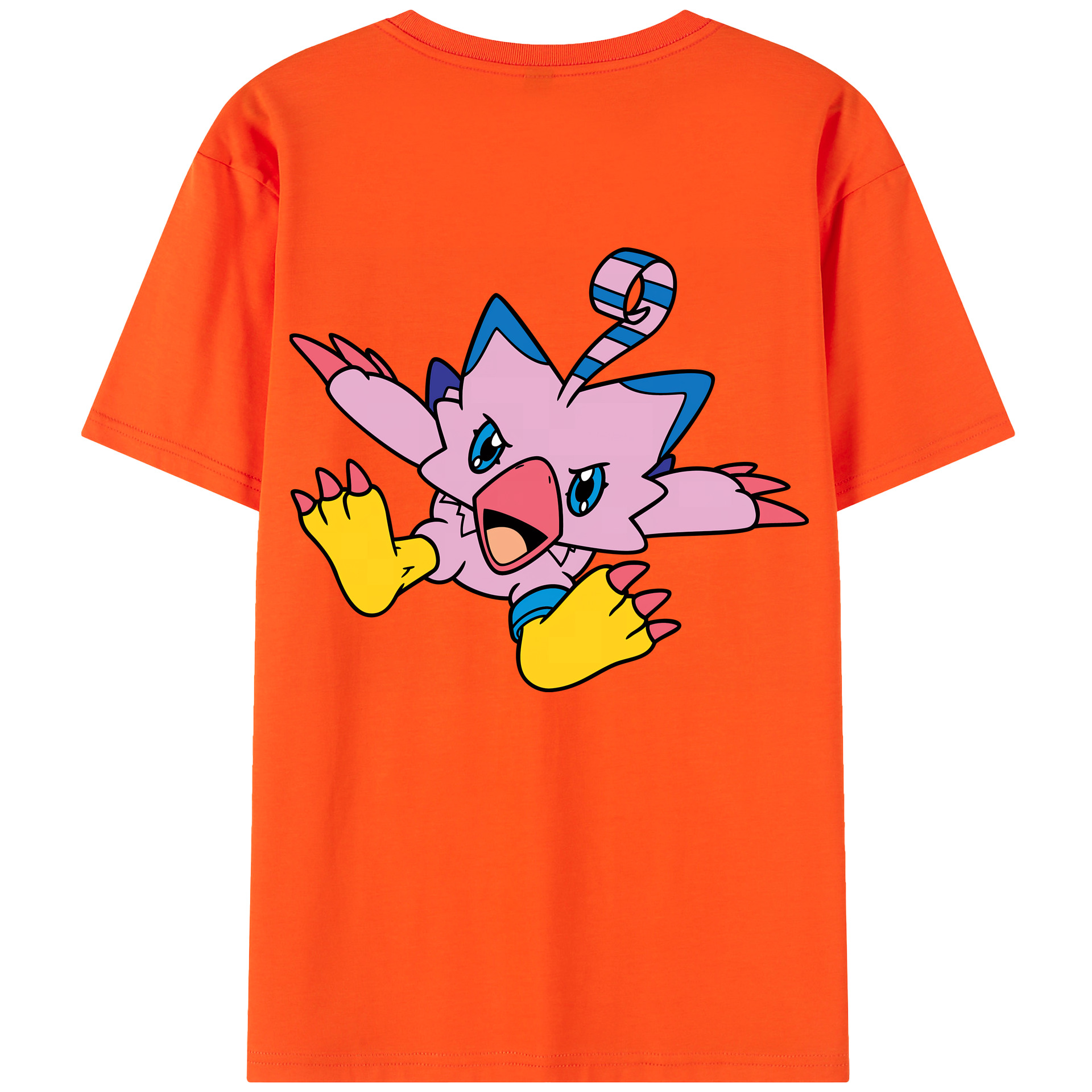 （画像用） Digimon デジタルモンスター/デジモン 綿100％半袖Tシャツ（背面プリント）