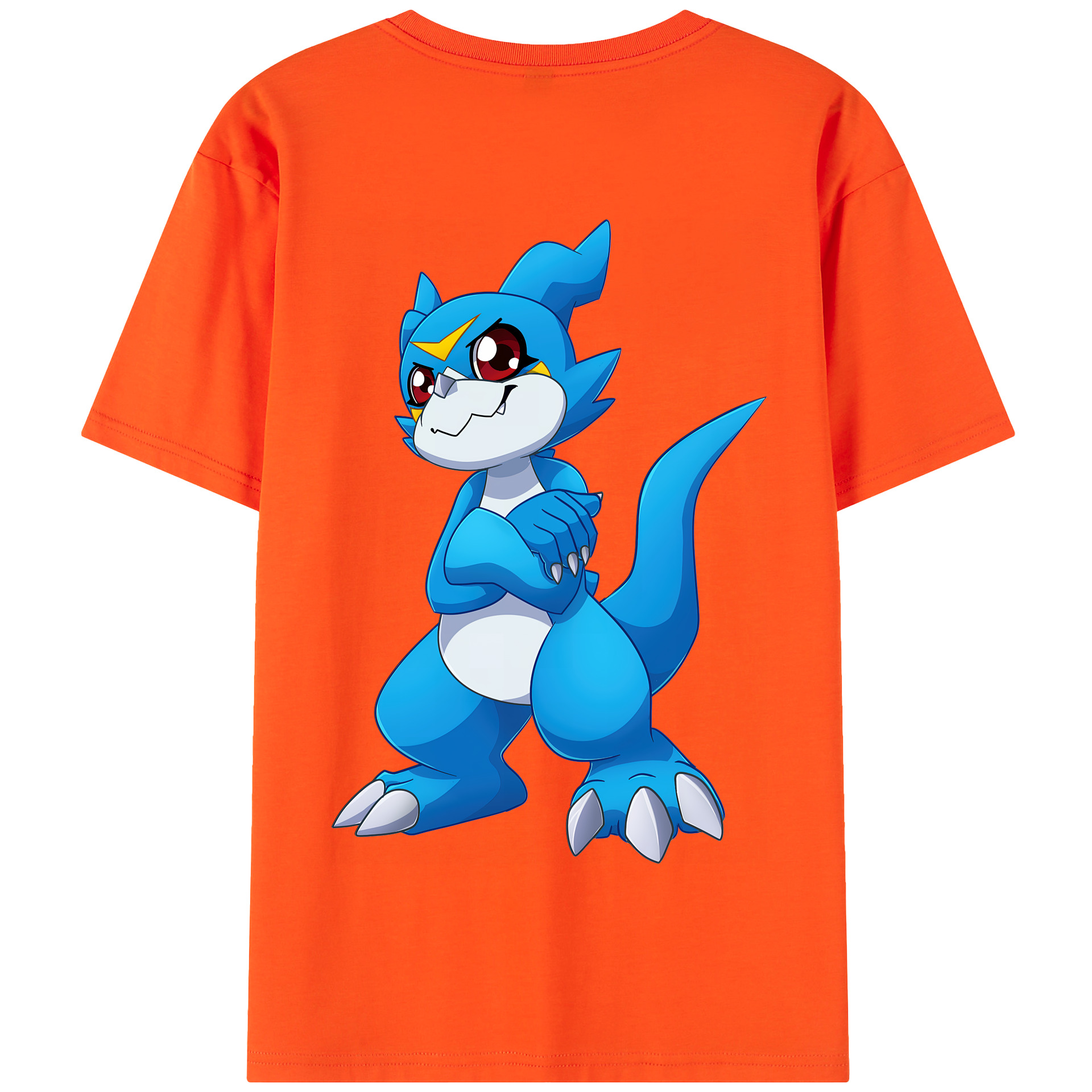 （画像用） Digimon デジタルモンスター/デジモン 綿100％半袖Tシャツ（背面プリント）