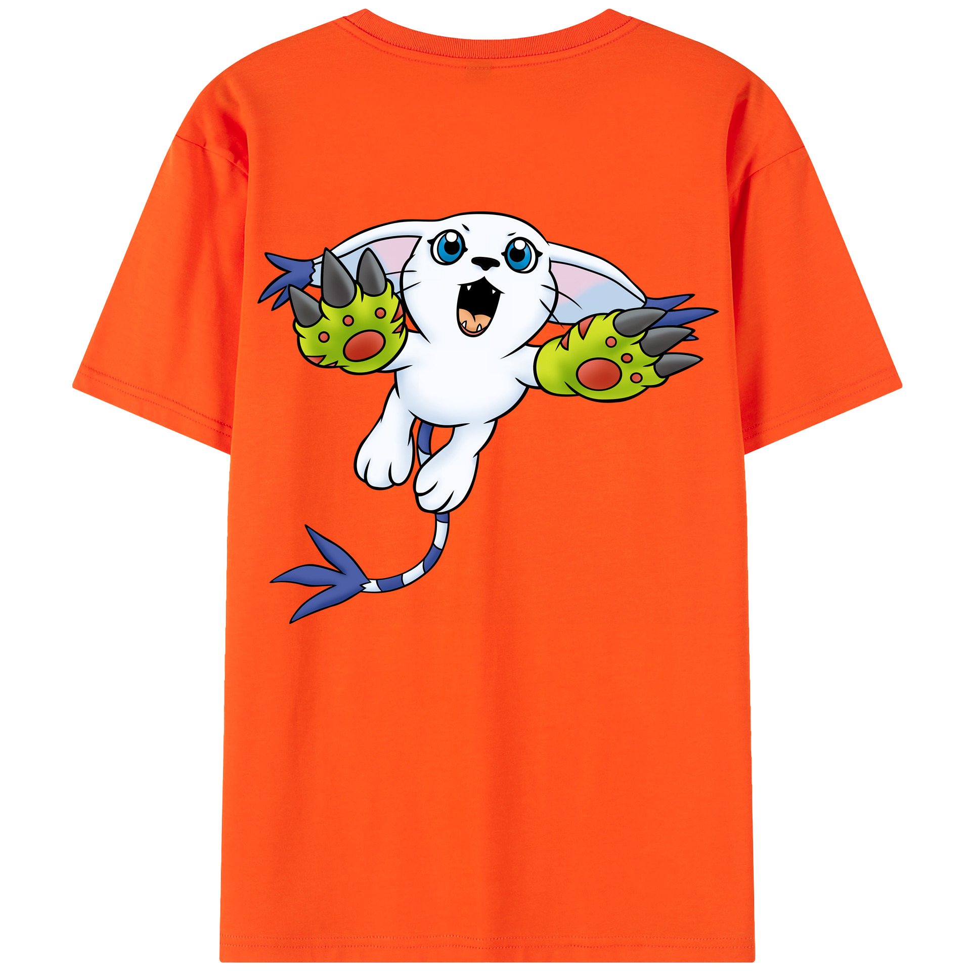 （画像用） Digimon デジタルモンスター/デジモン 綿100％半袖Tシャツ（背面プリント）