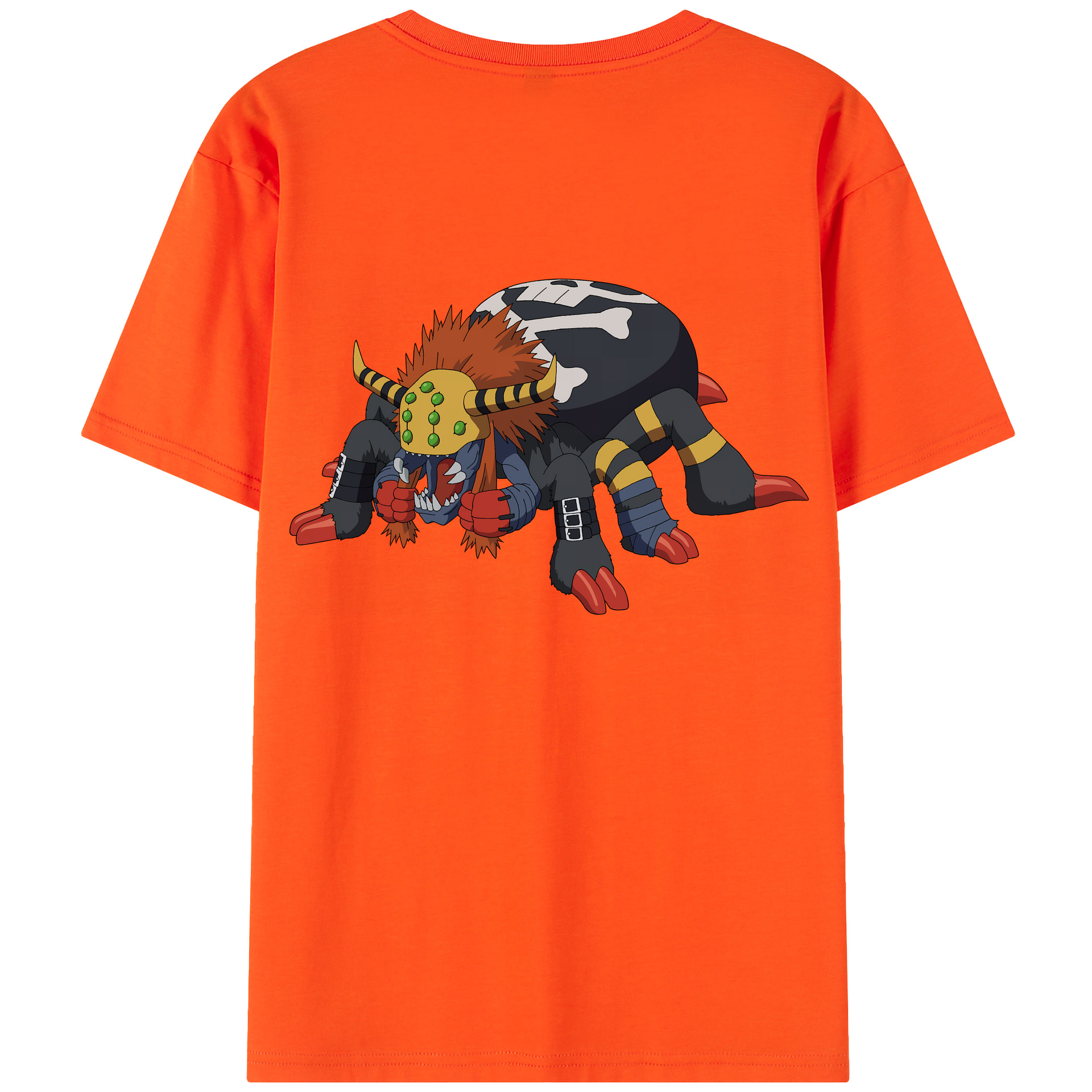 （画像用） Digimon デジタルモンスター/デジモン 綿100％半袖Tシャツ（背面プリント）