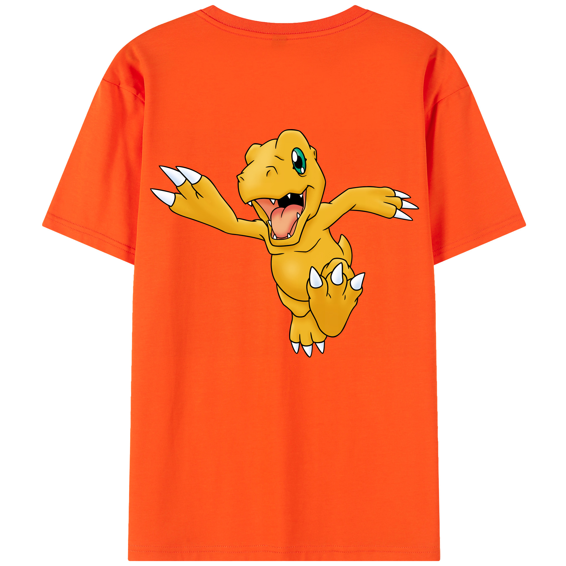 （画像用） Digimon デジタルモンスター/デジモン 綿100％半袖Tシャツ（背面プリント）