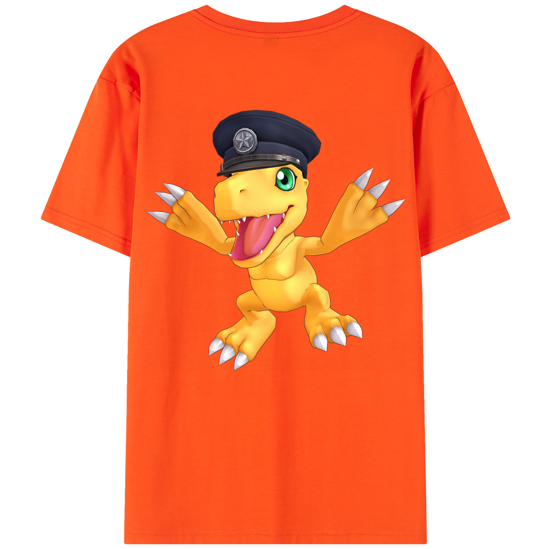 （画像用） Digimon デジタルモンスター/デジモン 綿100％半袖Tシャツ（背面プリント）